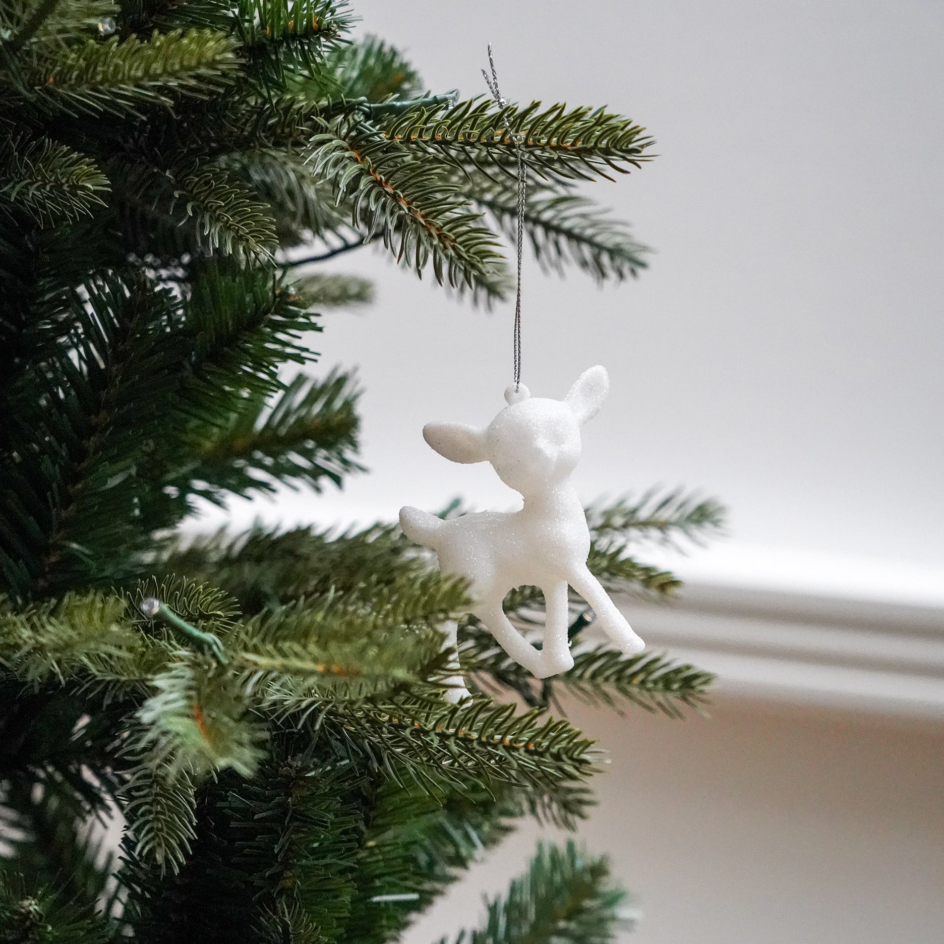 Bambi julekugle m. glimmer