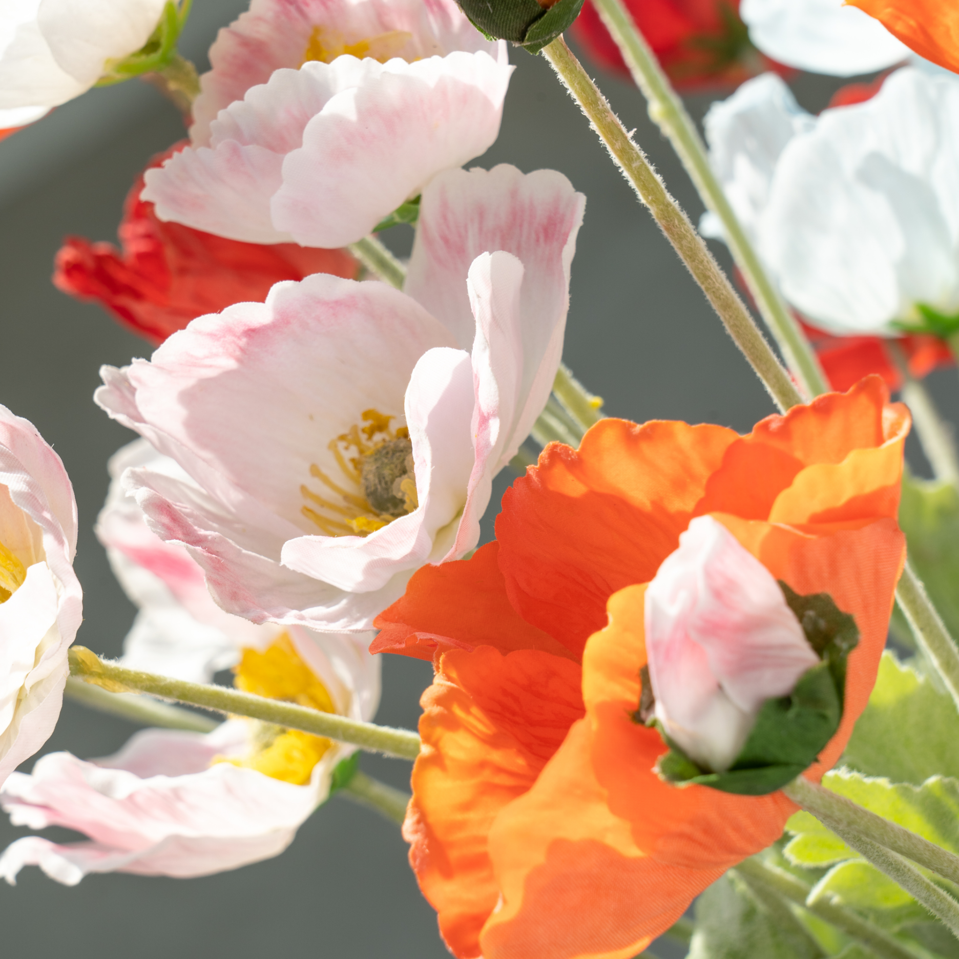 Kunstig valmue - real touch