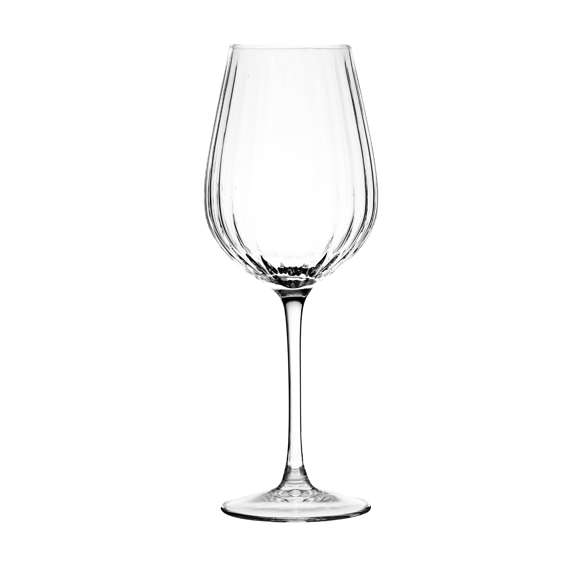 Rille hvidvinsglas 2 stk