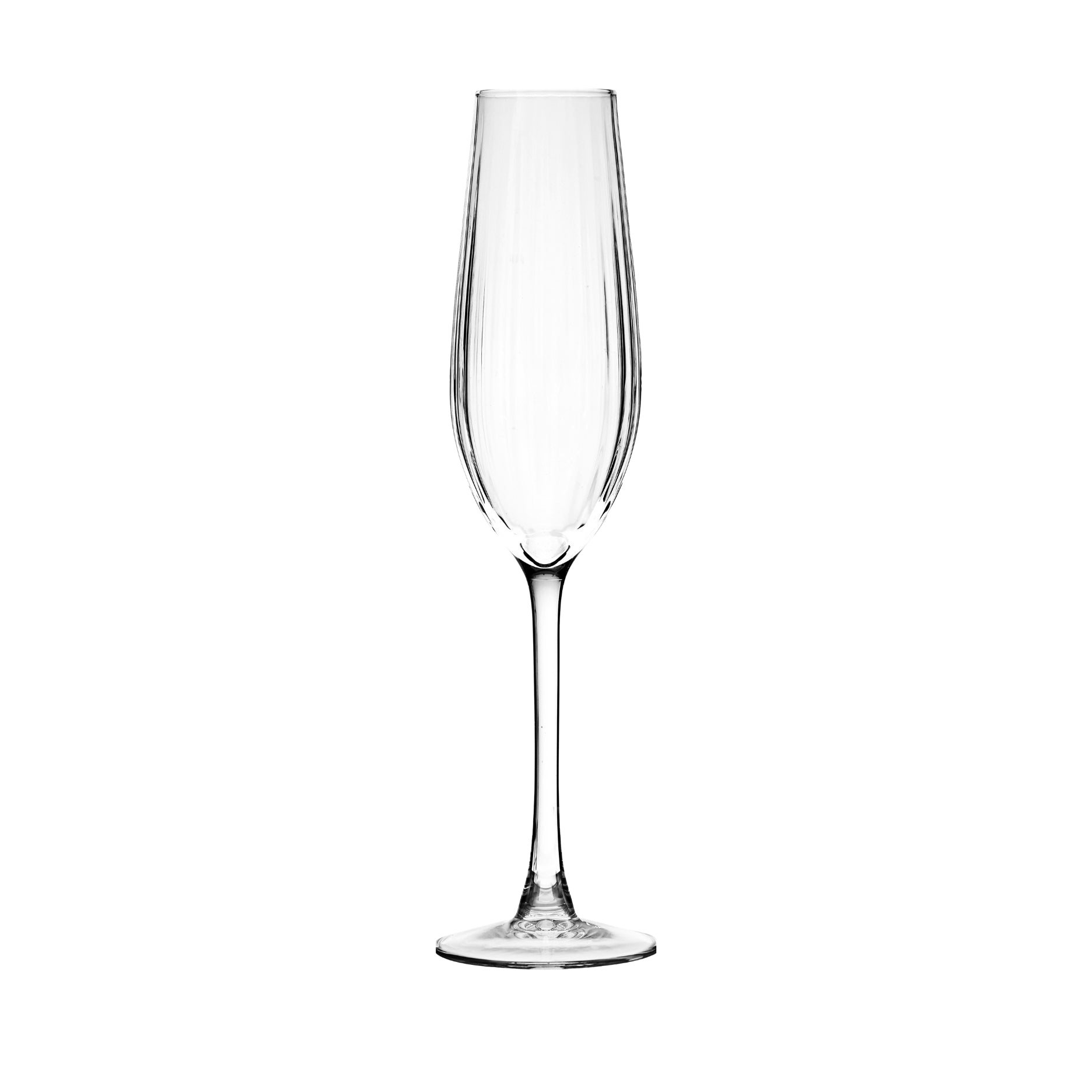 Rille champagneglas 2 stk