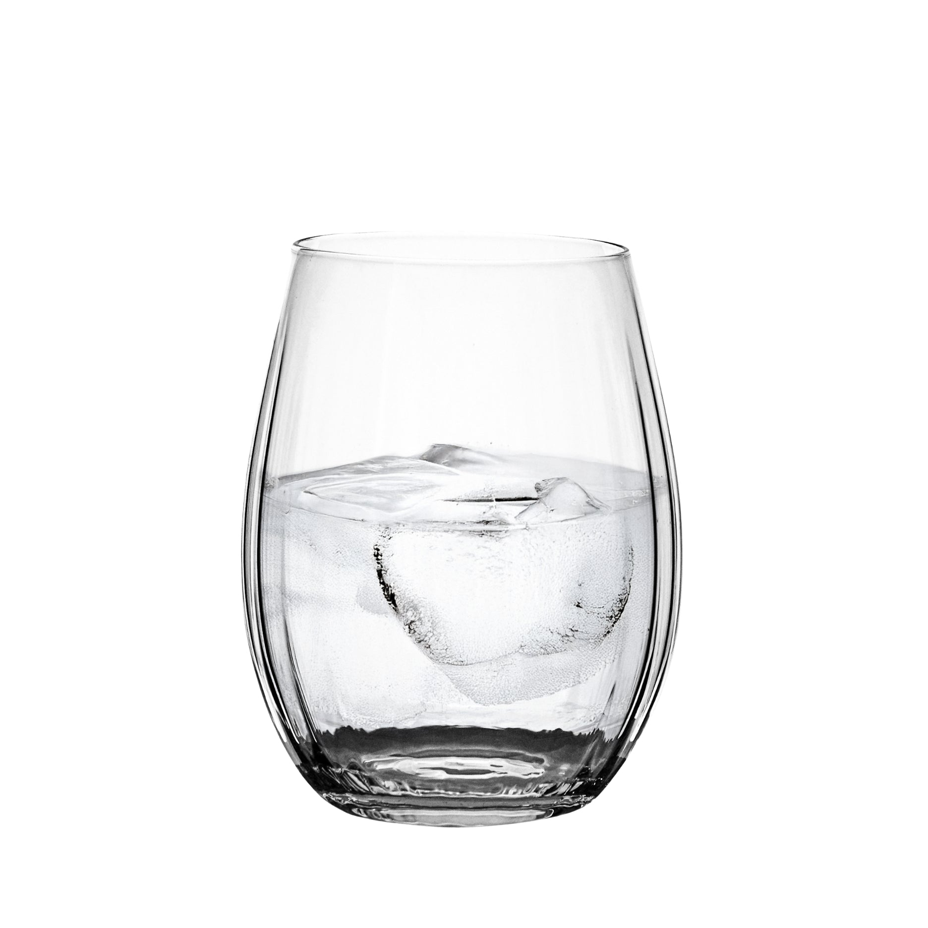 Rille drikkeglas 2 stk