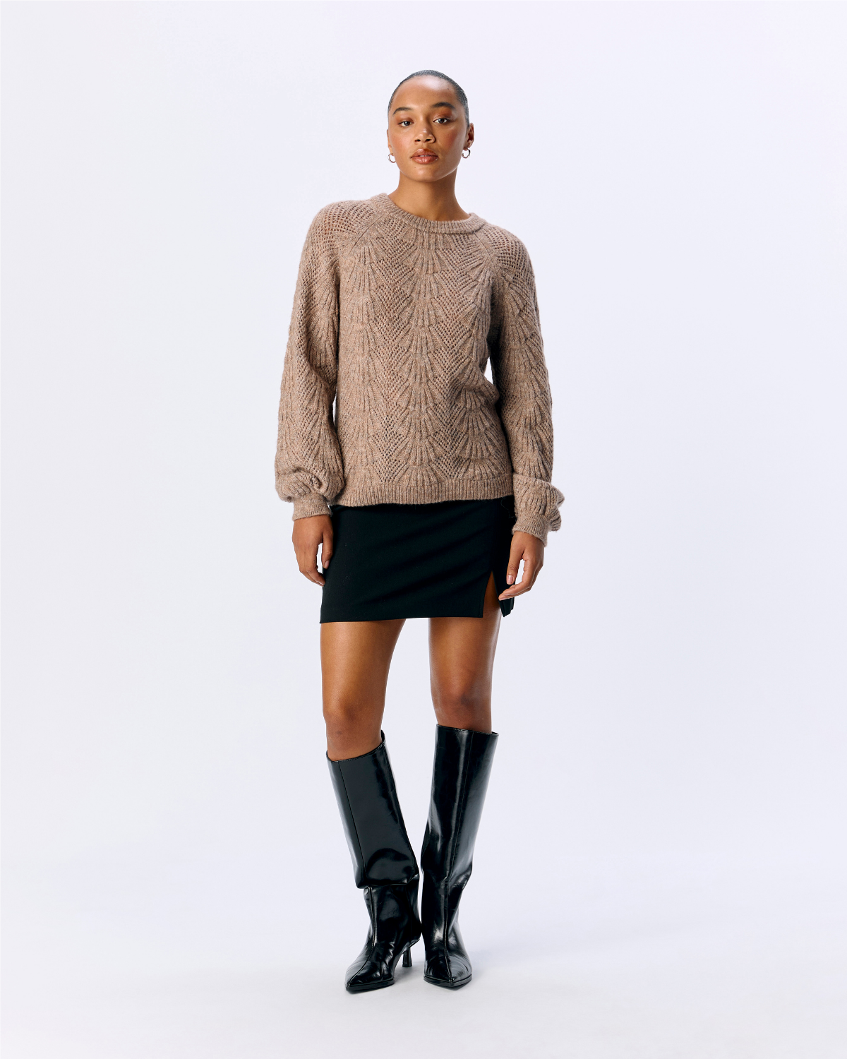 OBJFlora Strikket Pullover