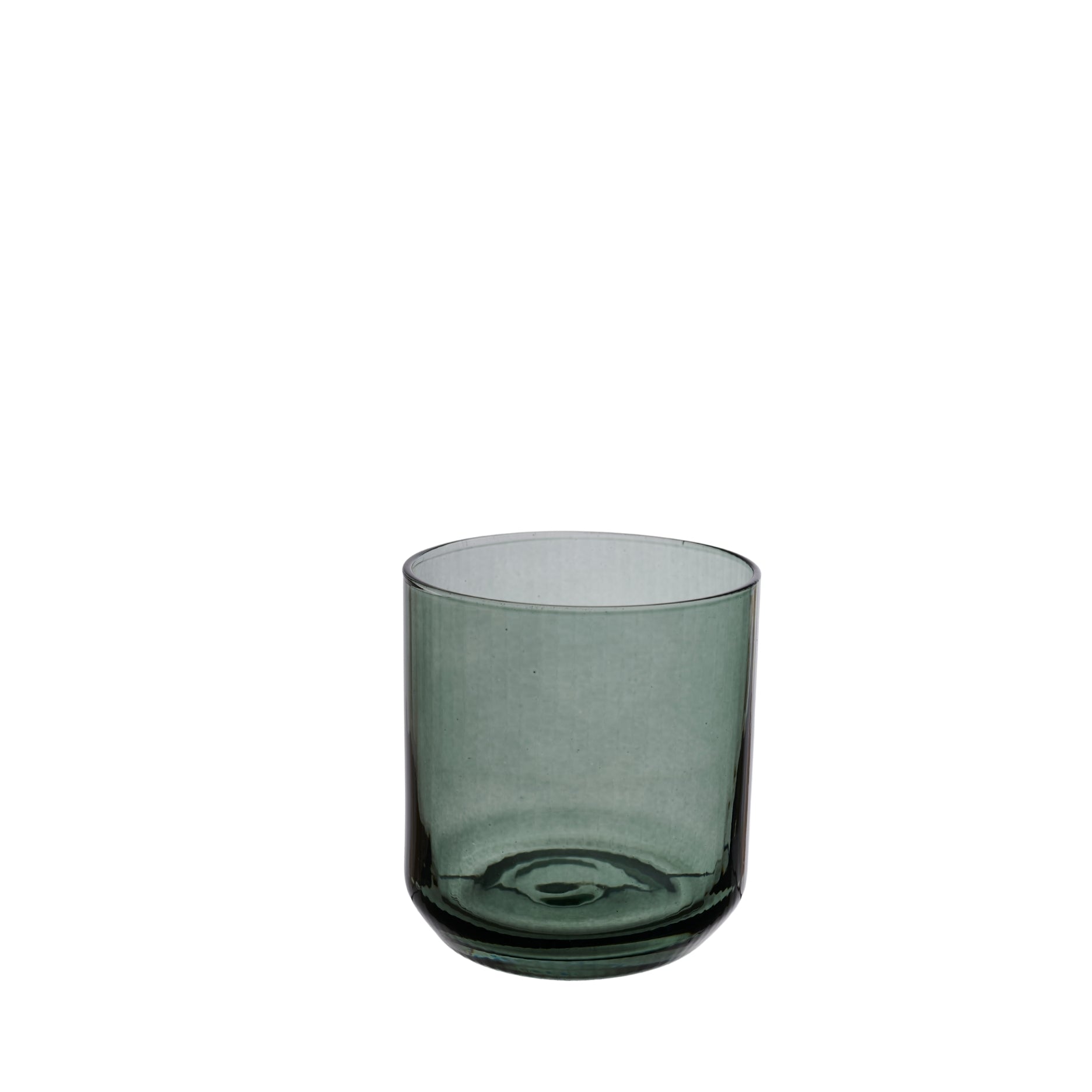 Ribbed glas lysholder