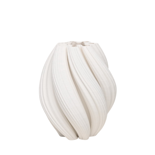 3D Wave keramisk vase