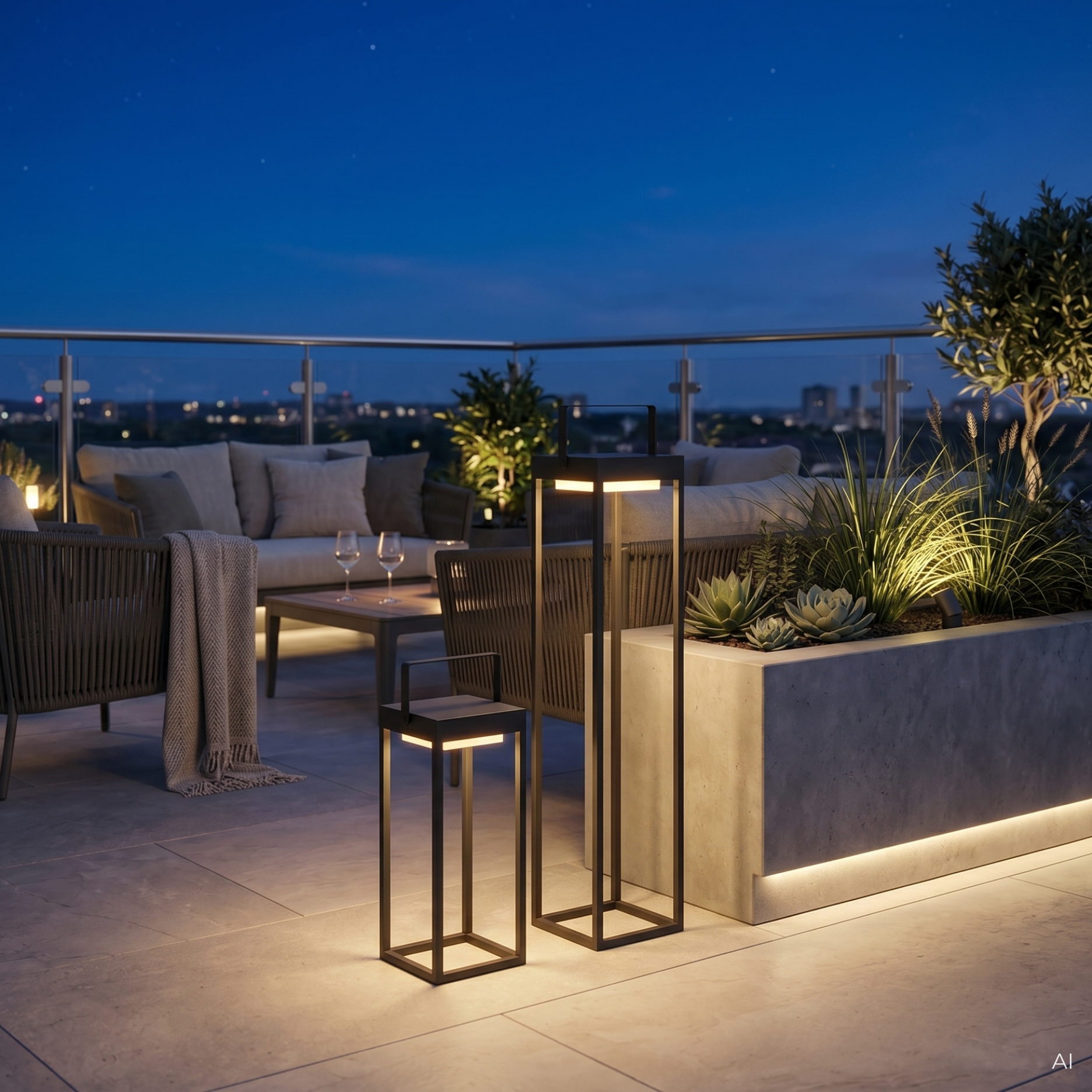 Kylo II LED lanterne m. solceller H60