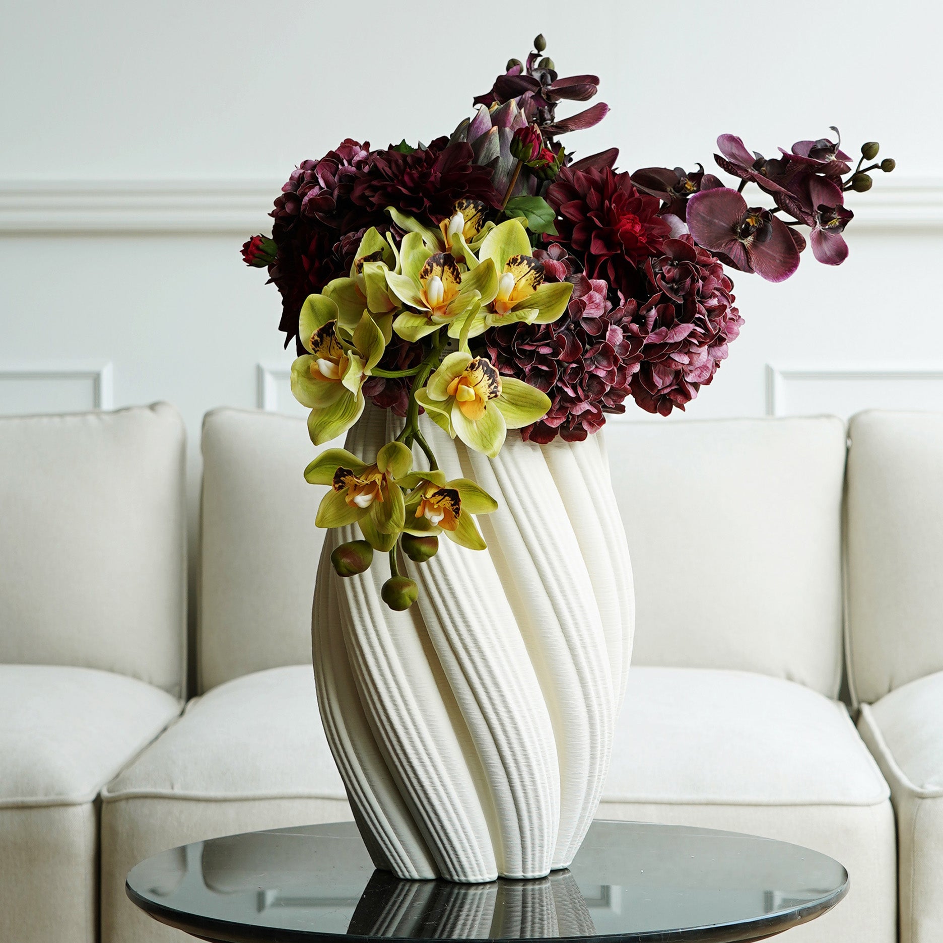 Kunstig cymbidium real touch