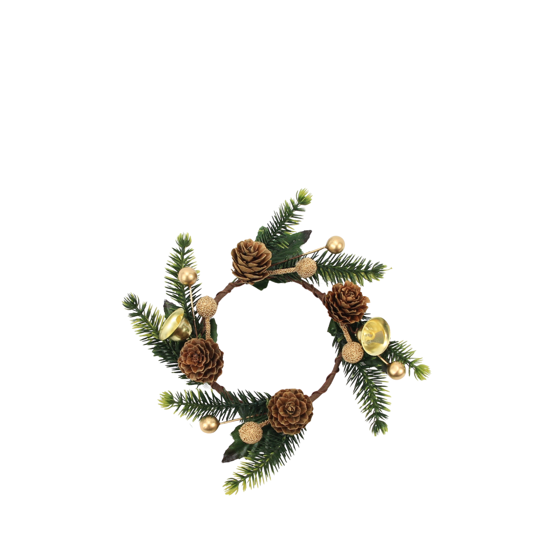 Pine mini krans m.bjælde - Ø8cm
