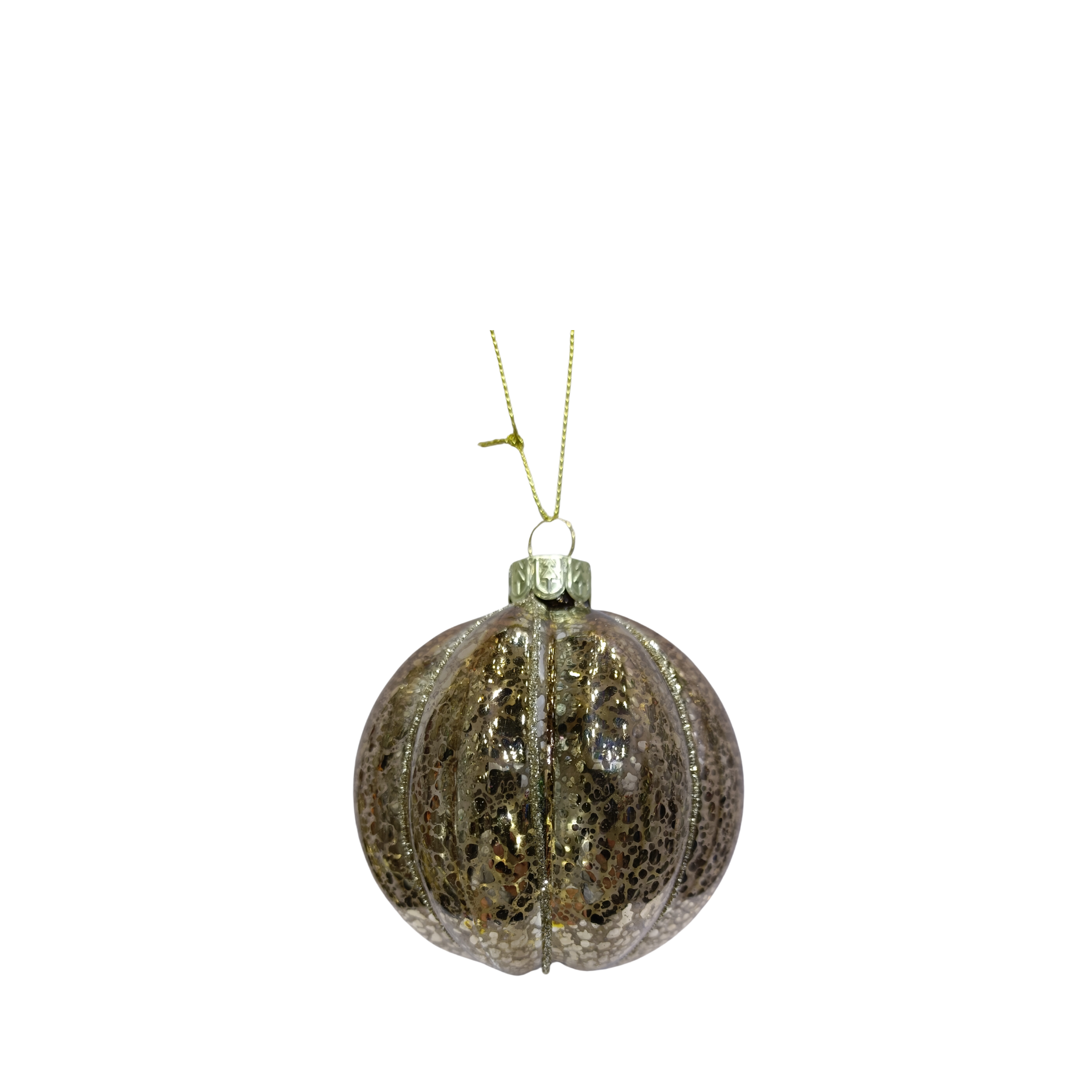 Glaskugle m. glitterstriber