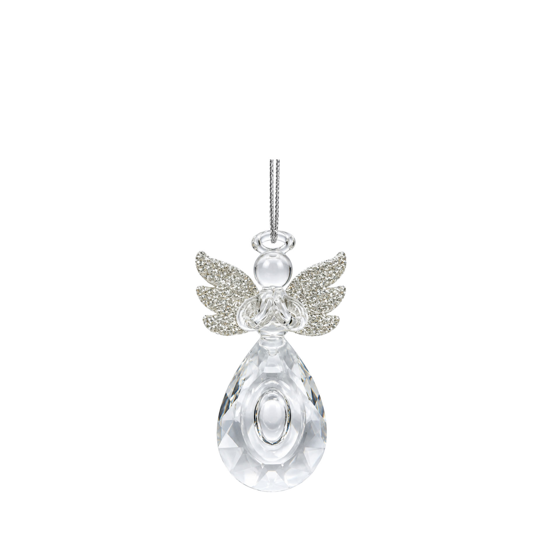Glaskugle engel m.glitter