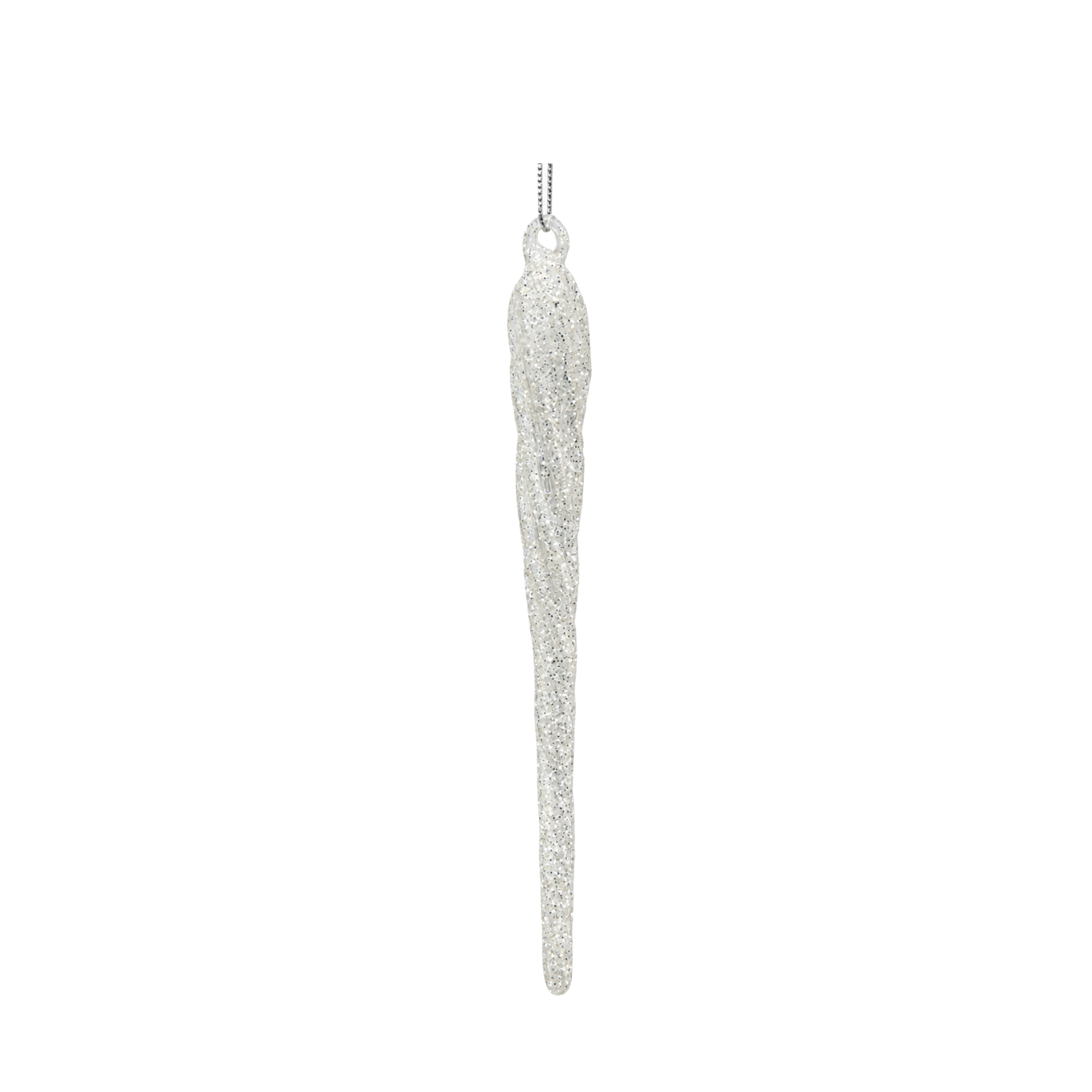 Glasistap m.glitter - L20cm
