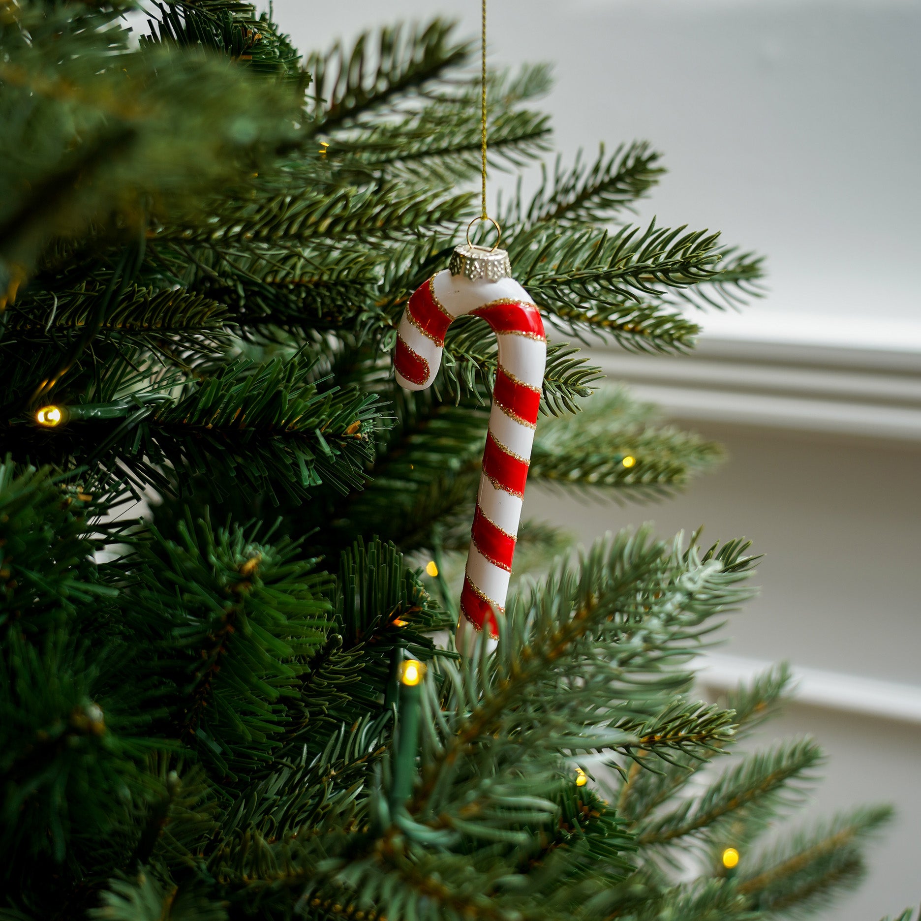 Klassisk slikstok juleophæng