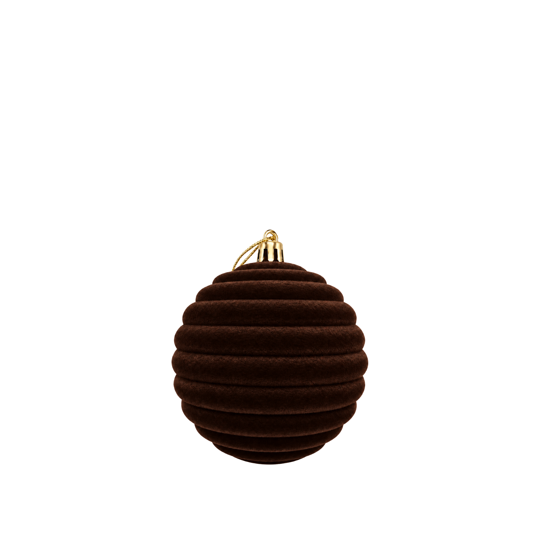 Julekugle i velour - 8 cm