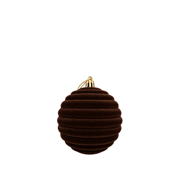 Julekugle i velour - 8 cm