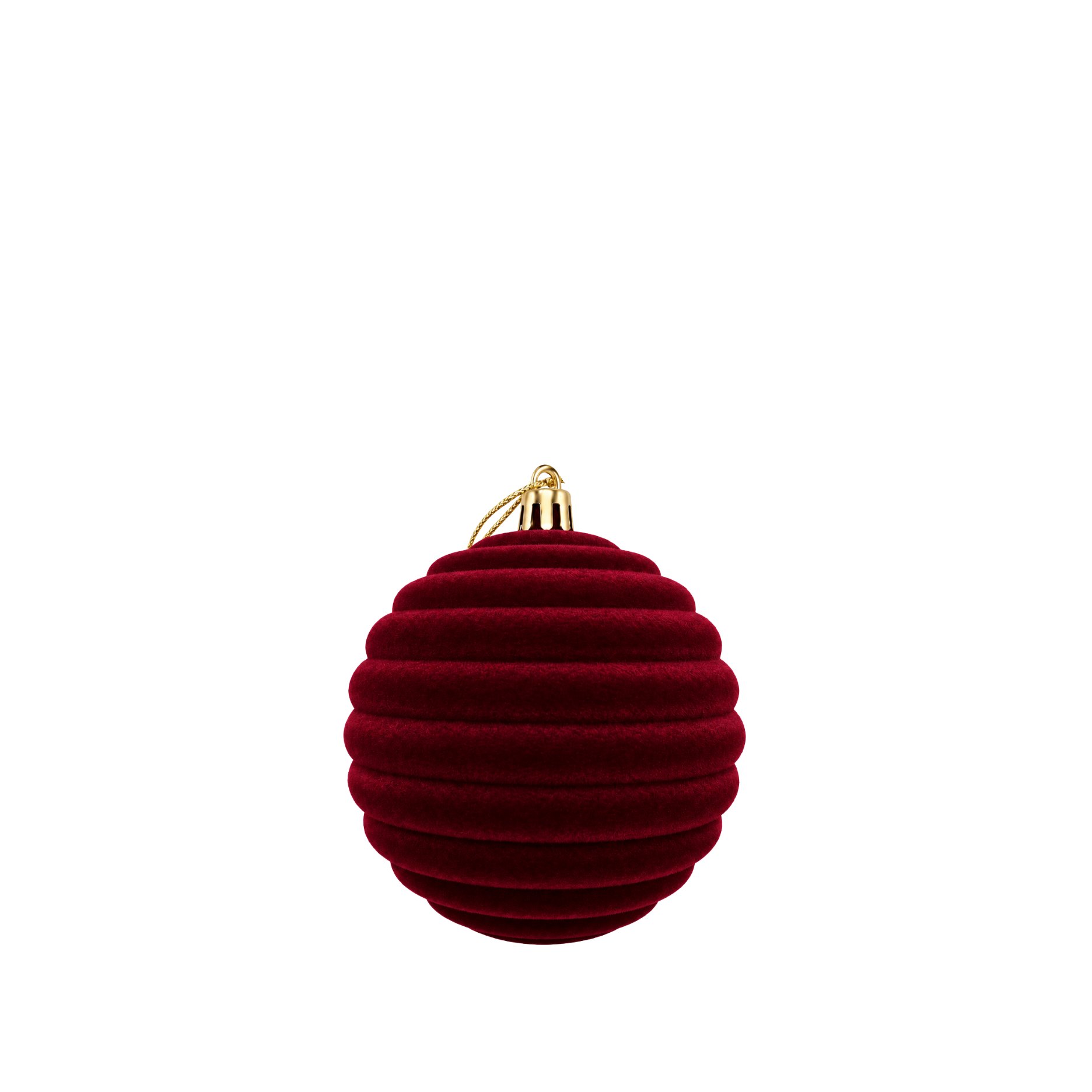 Julekugle i velour - 8 cm