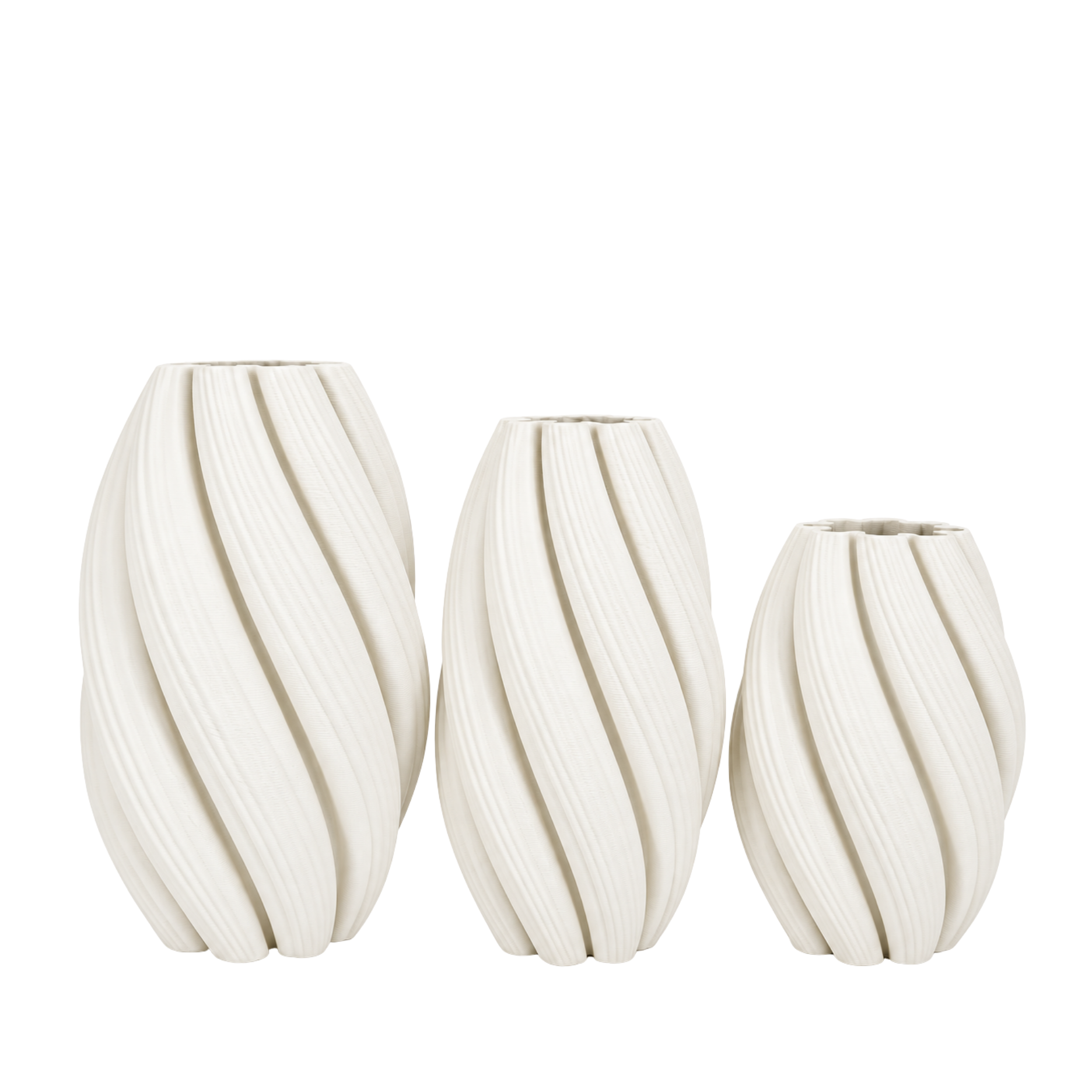 3D Wave keramisk vase II - M