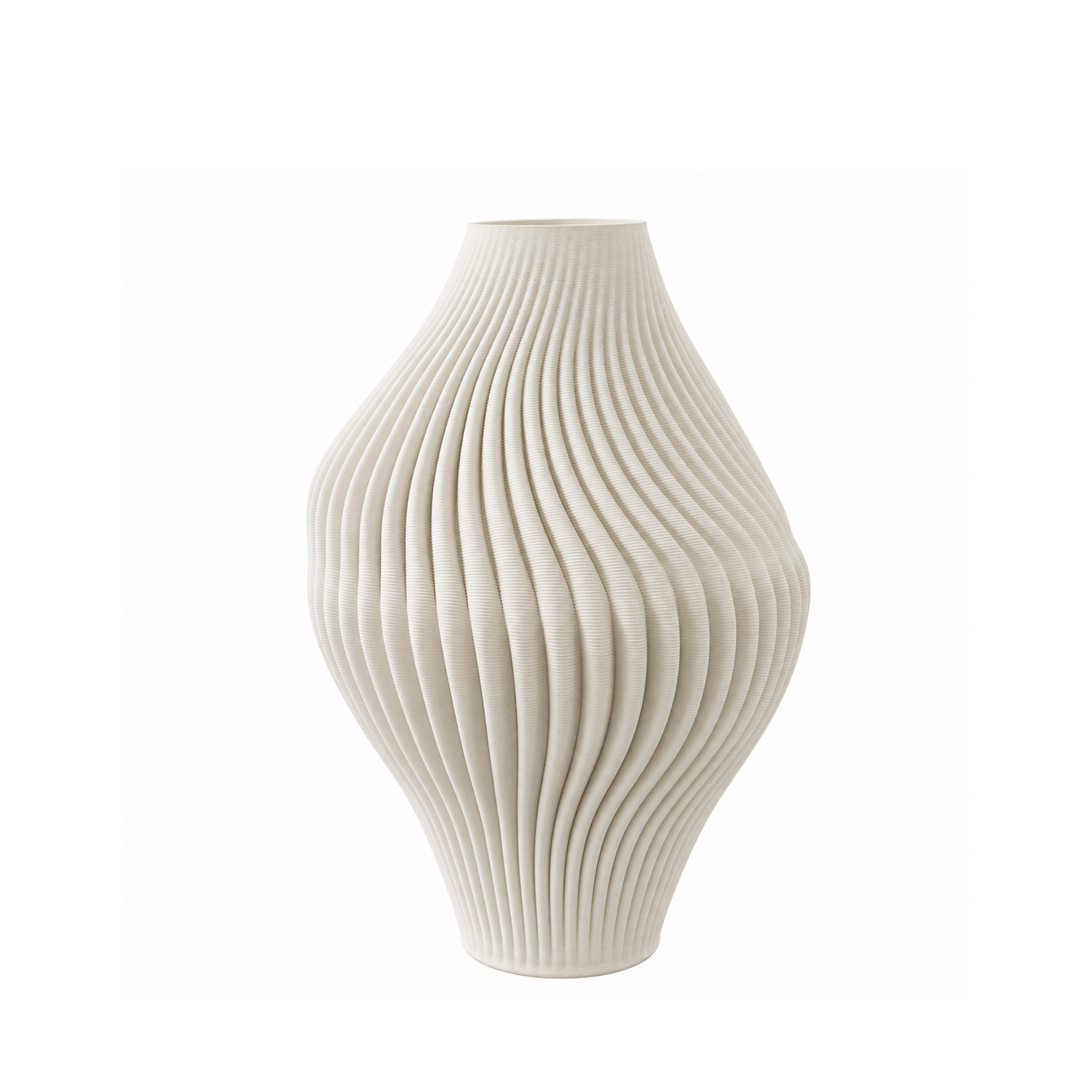 Strøm 3D keramisk vase - S
