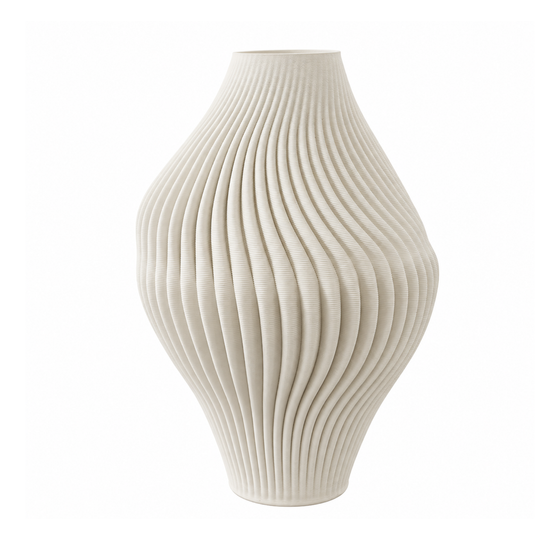 Strøm 3D keramisk vase - M