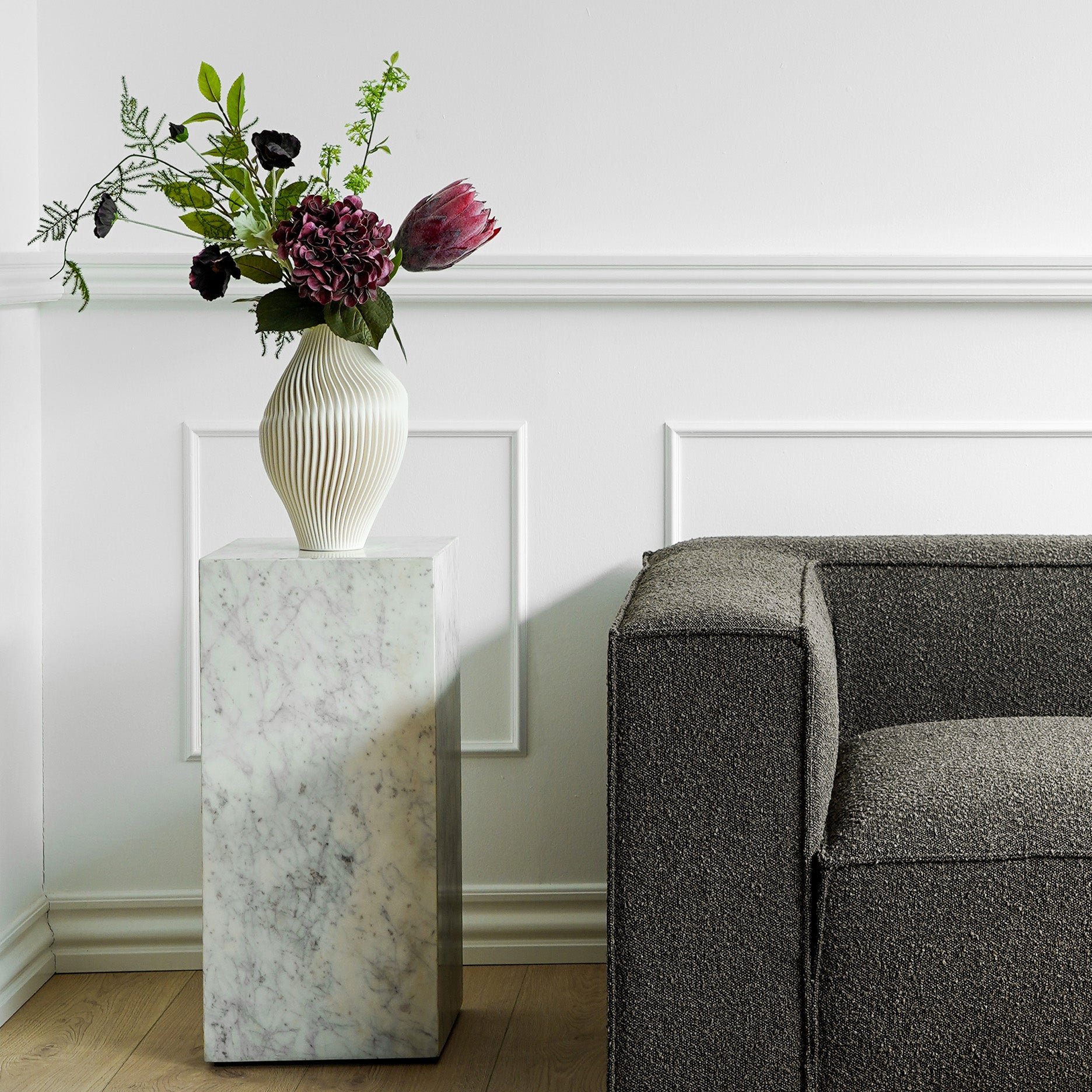 Strøm 3D keramisk vase - M
