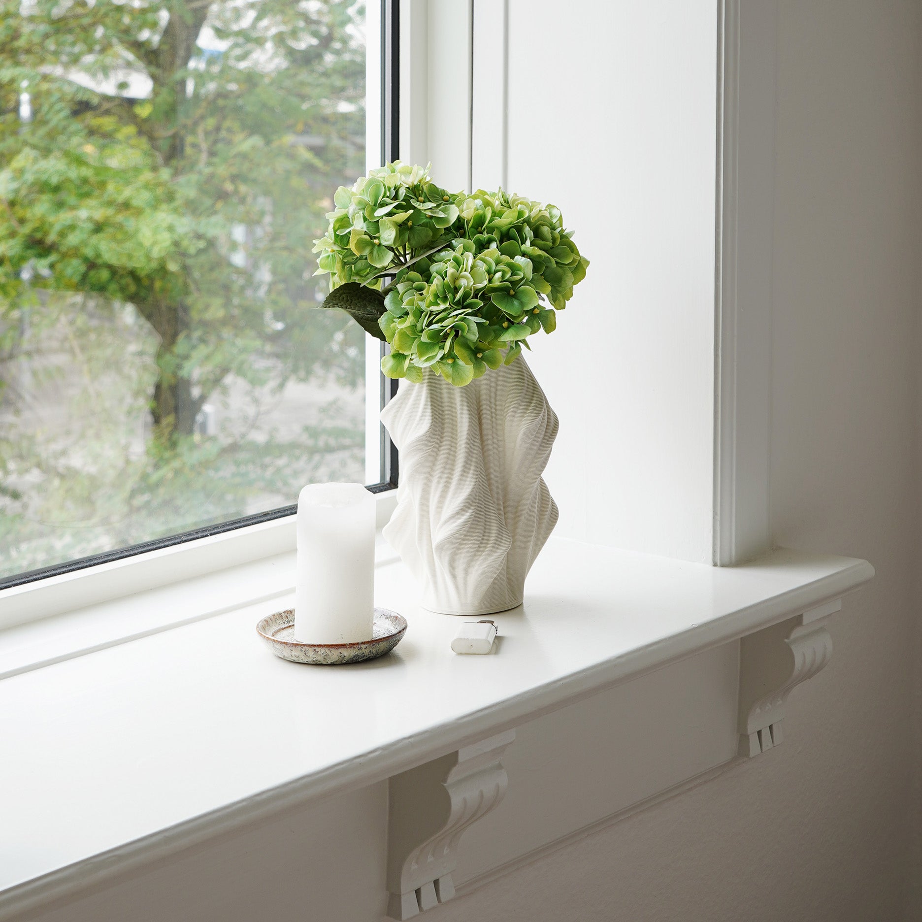 Silke 3D keramisk vase - S