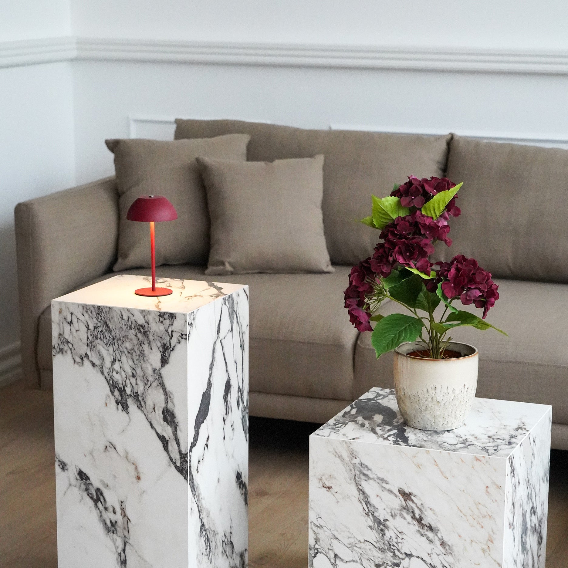 Realtouch hortensia i potte H48