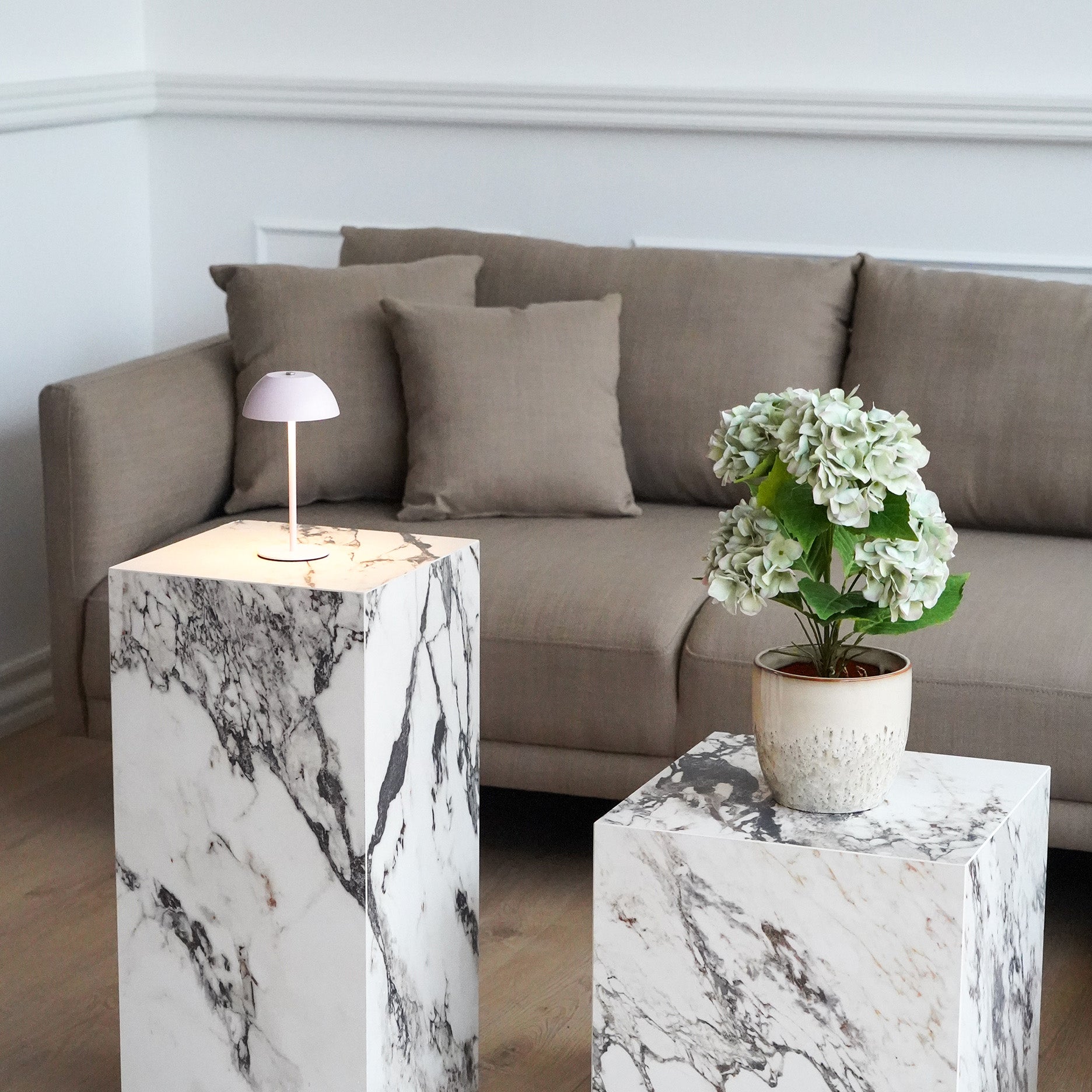 Realtouch hortensia i potte H48