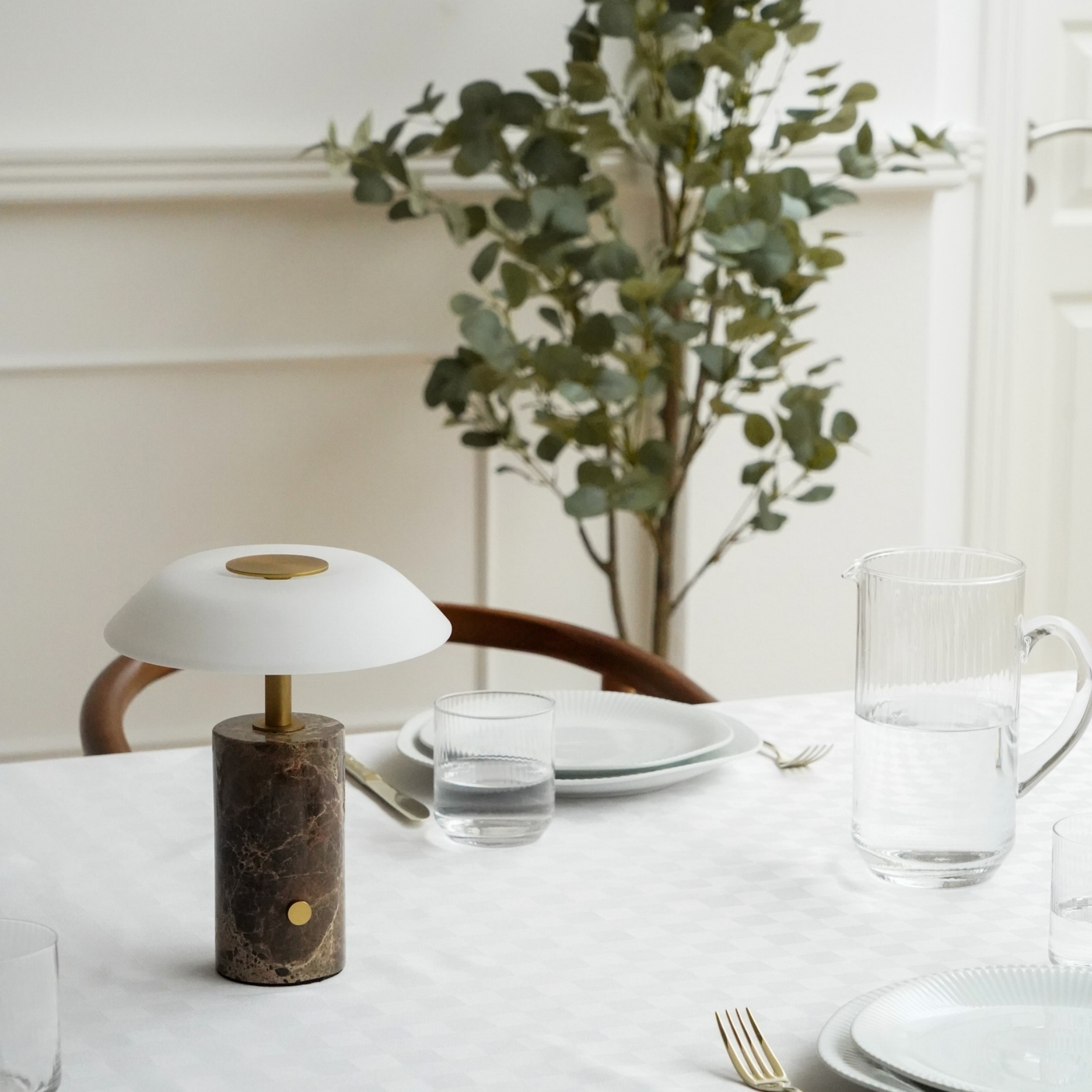 Nero marmor LED lampe