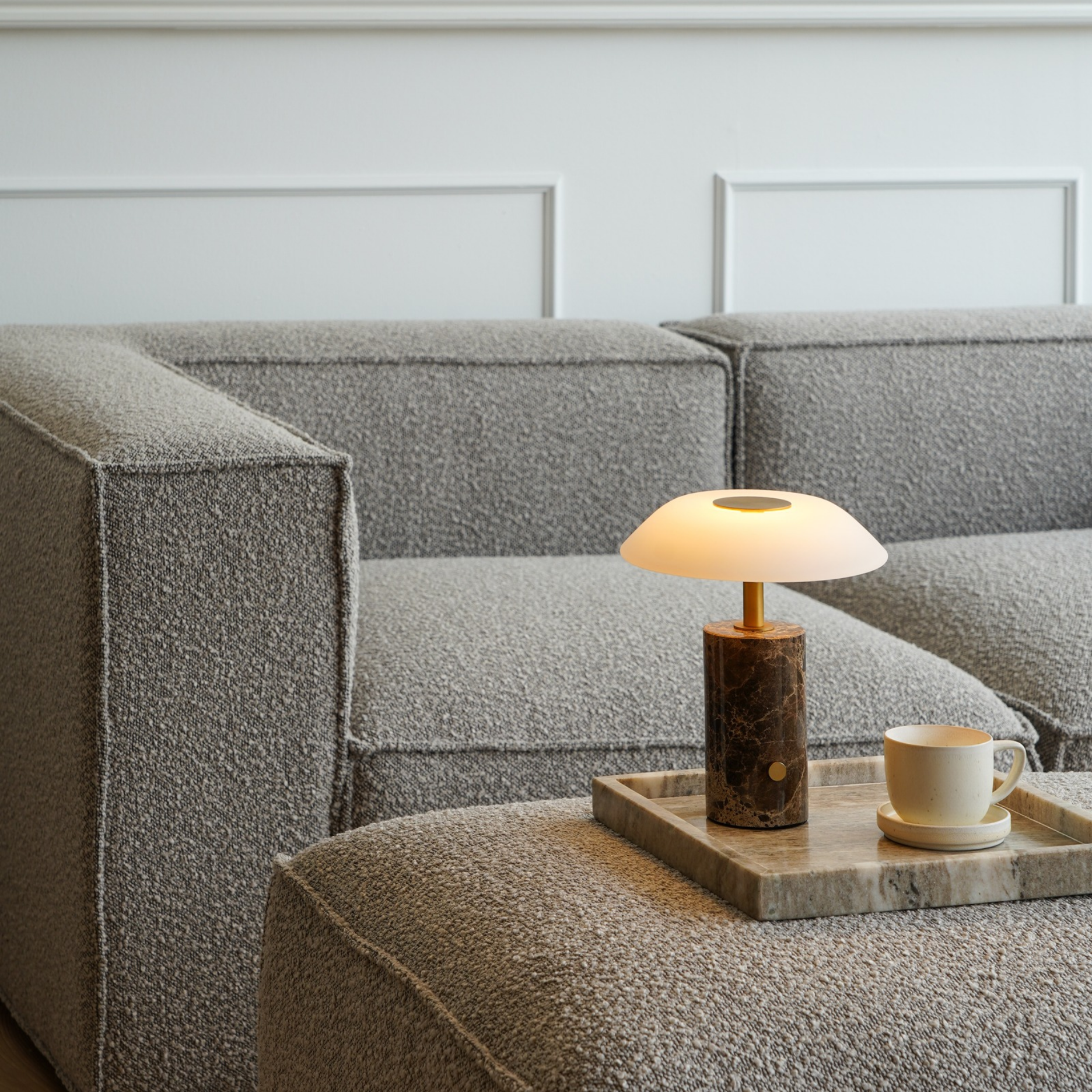 Nero marmor LED lampe