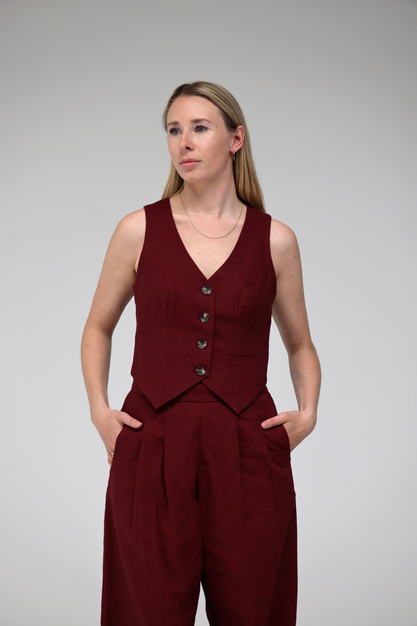 CRAshley Hør Vest