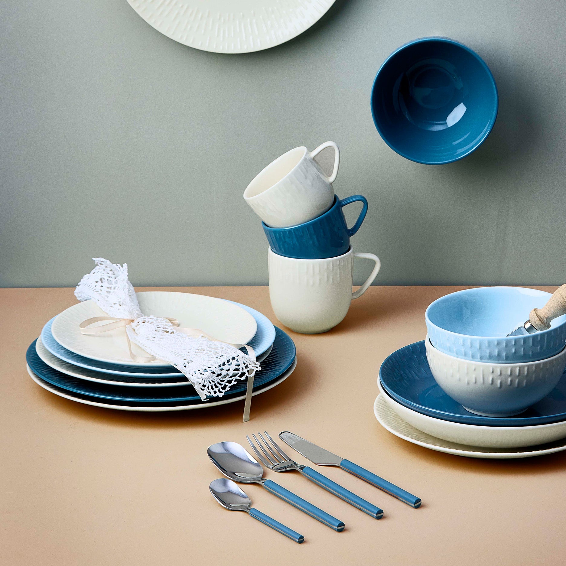 Confetti desserttallerken vanilla