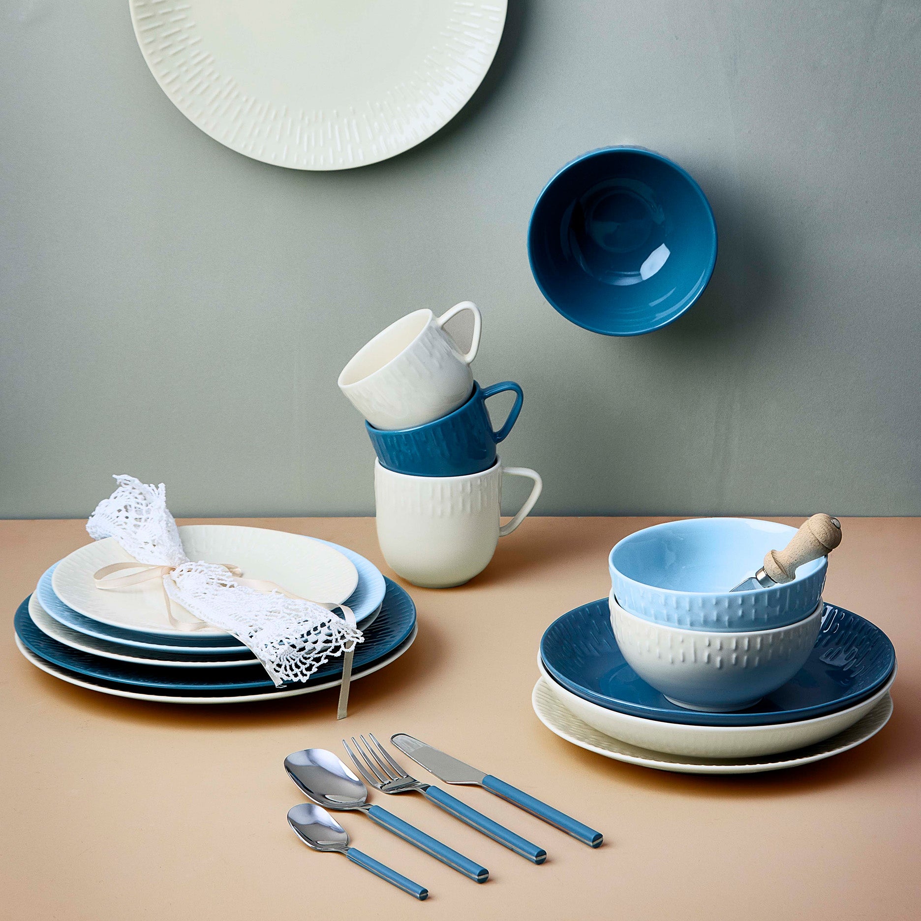 Confetti frokosttallerken vanilla