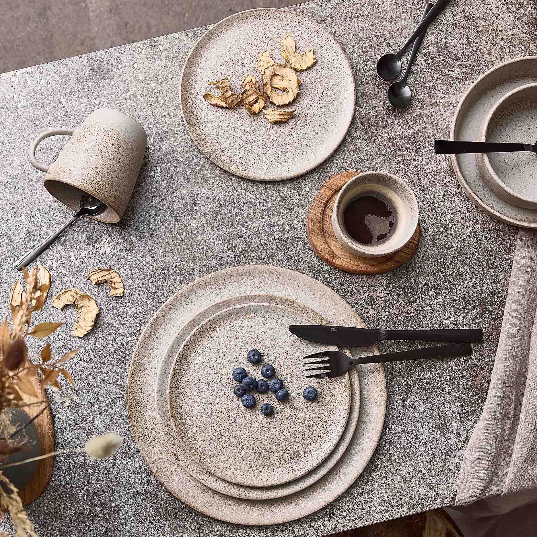 RAW frokosttallerken Ø23 cm sandy beige