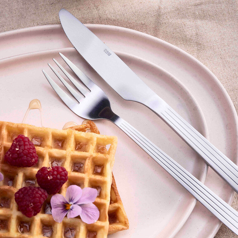 RAW bestiksæt 48 dele mat stål