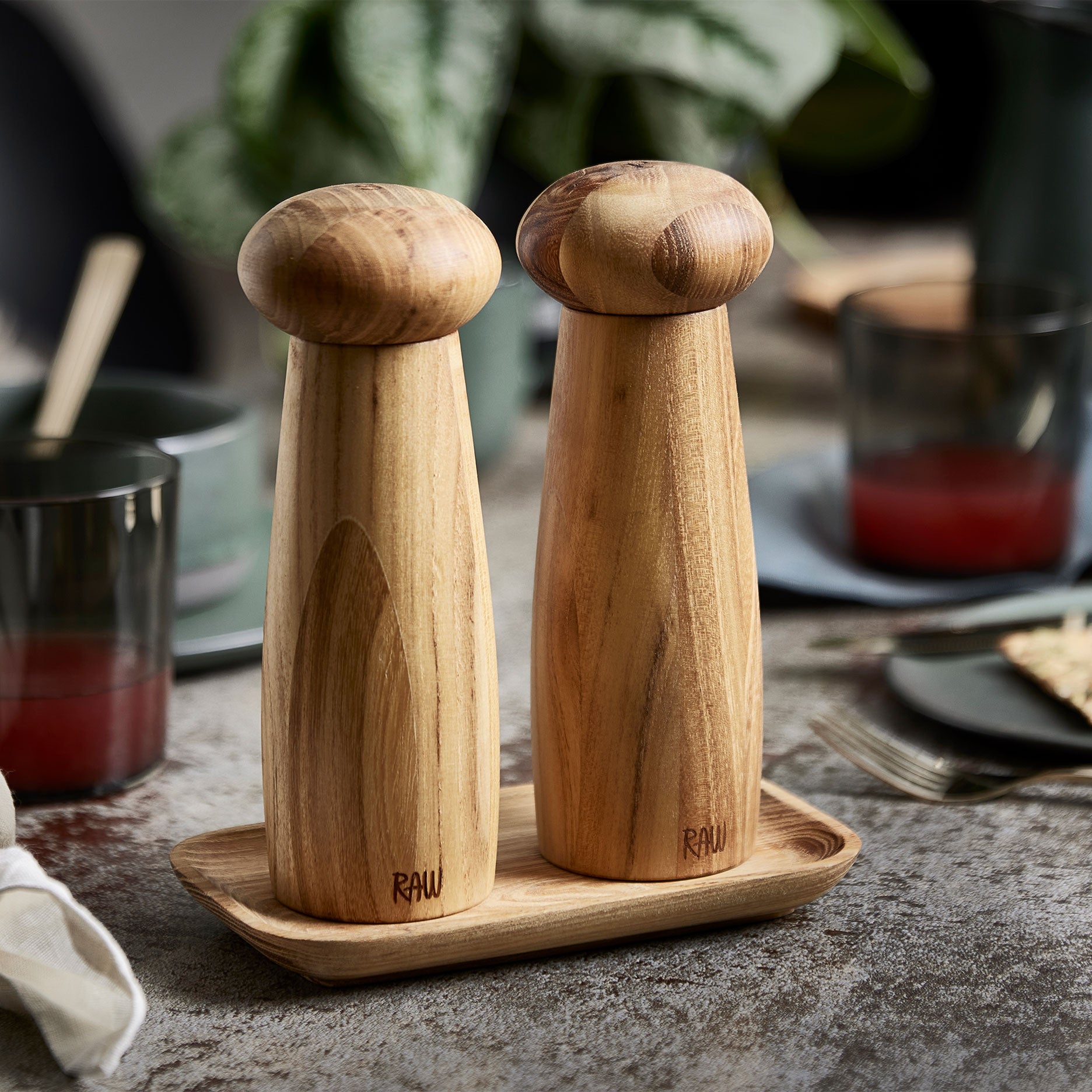 RAW bakke 17x10 cm teak