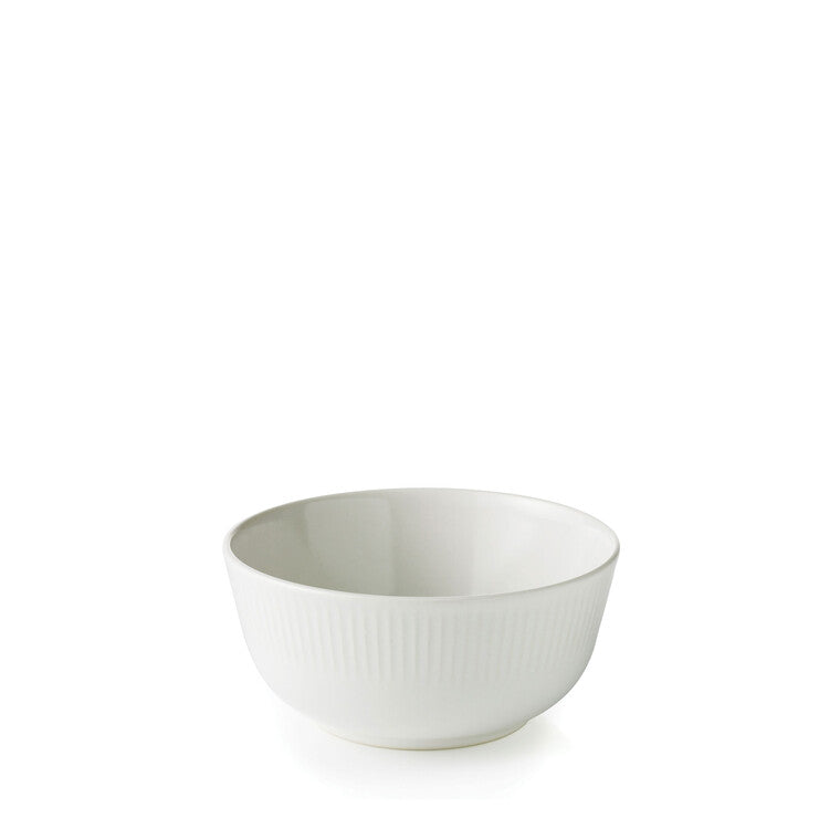 Groovy skål Ø14,5 cm hvid stentøj