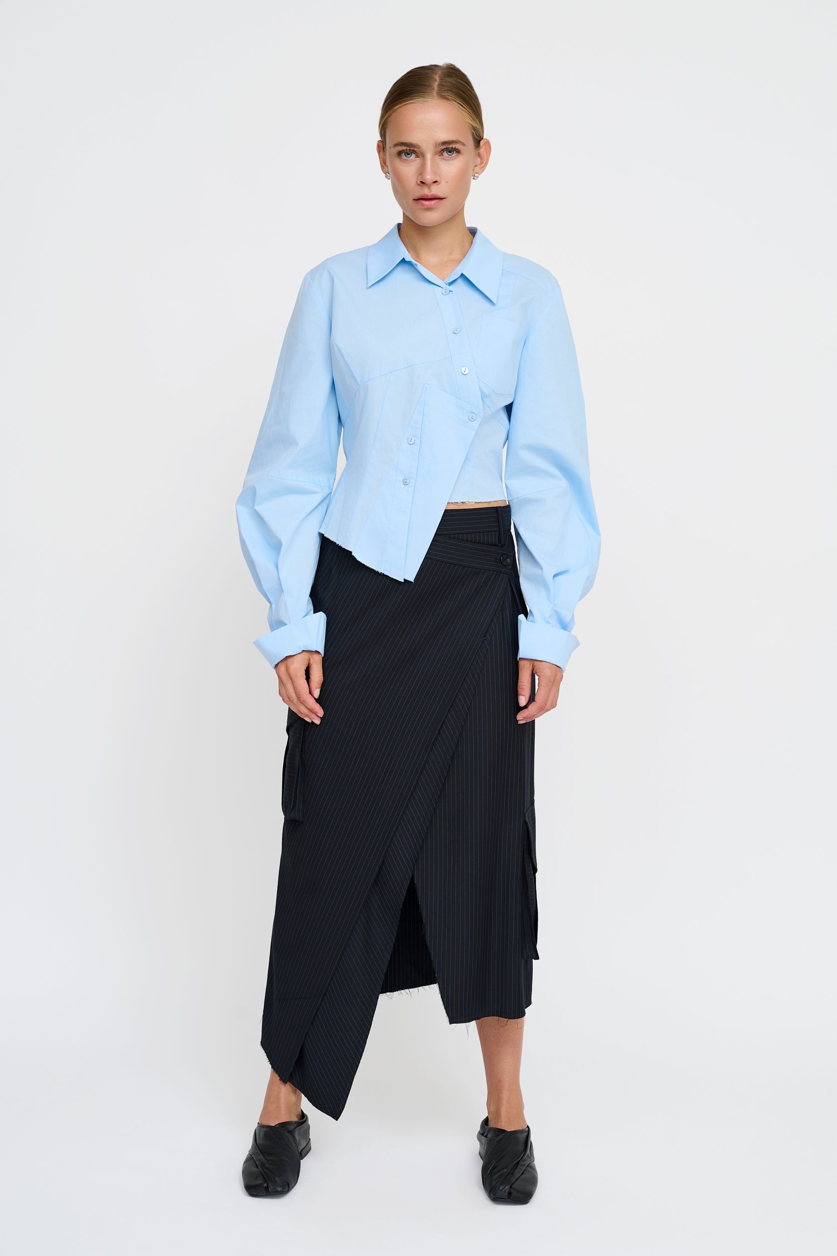 CRAxy Nålestribet Nederdel