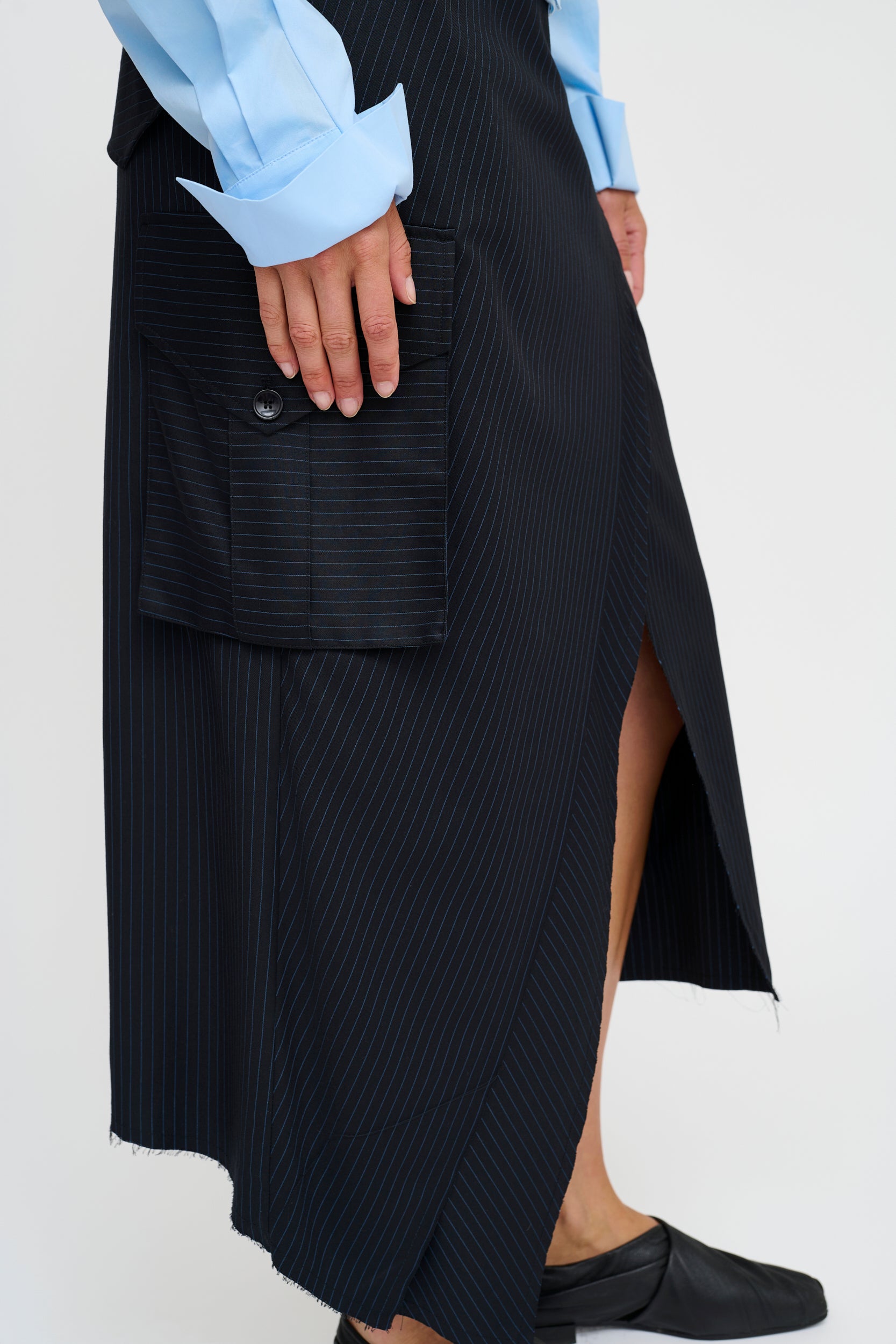 CRAxy Nålestribet Nederdel