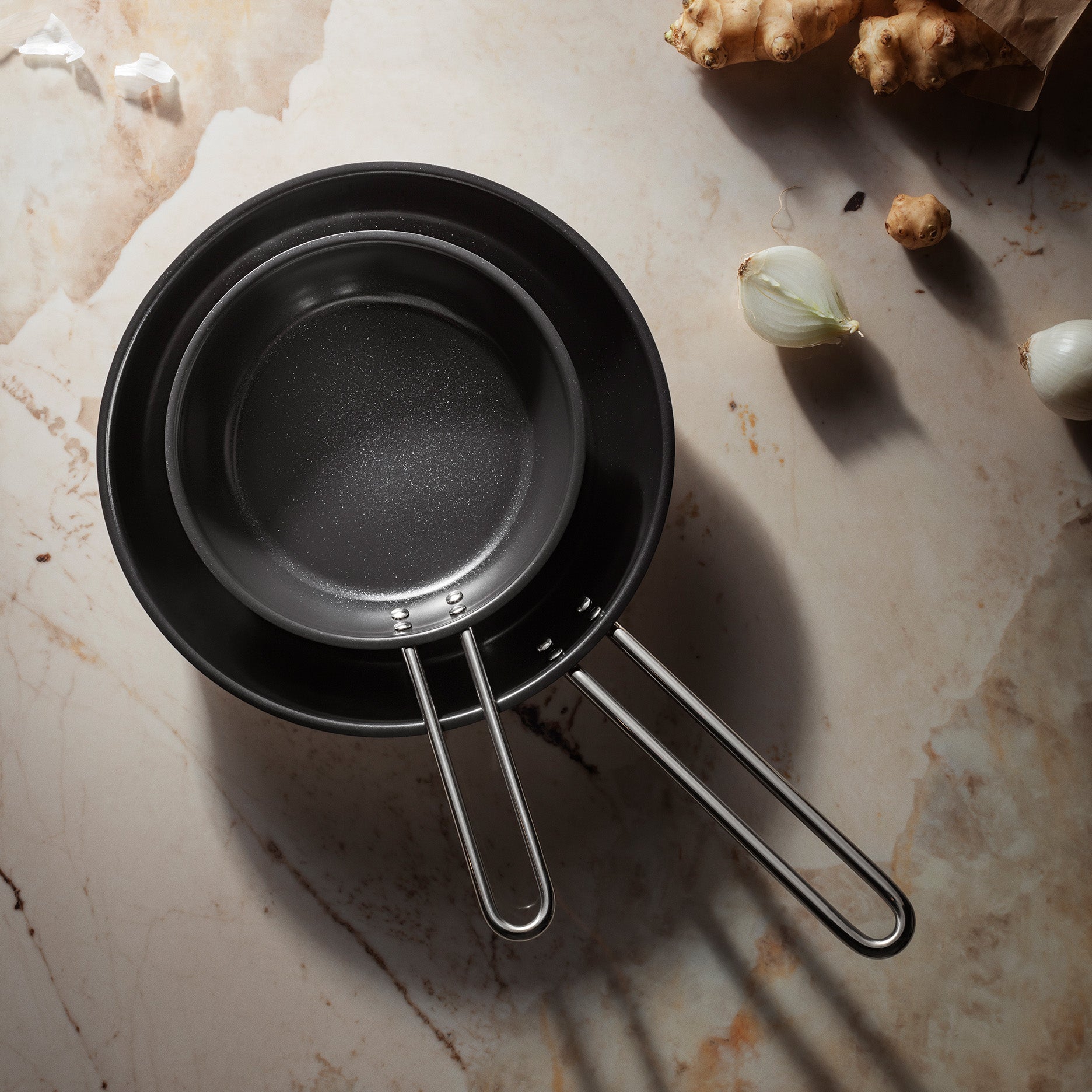 Stainless Steel stegepande Ø24 cm keramisk