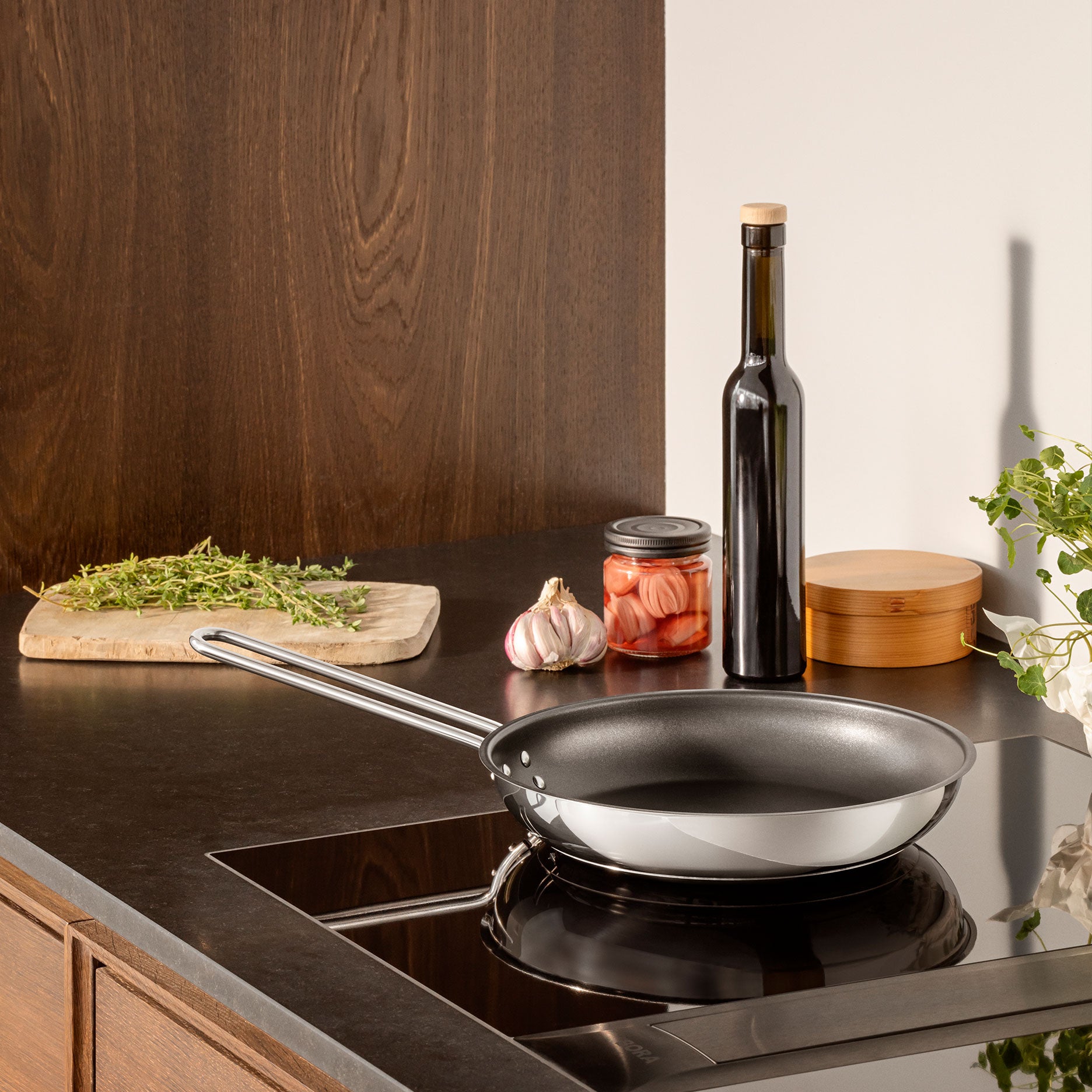 Stainless steel stegepande Ø24 cm Slip-Let