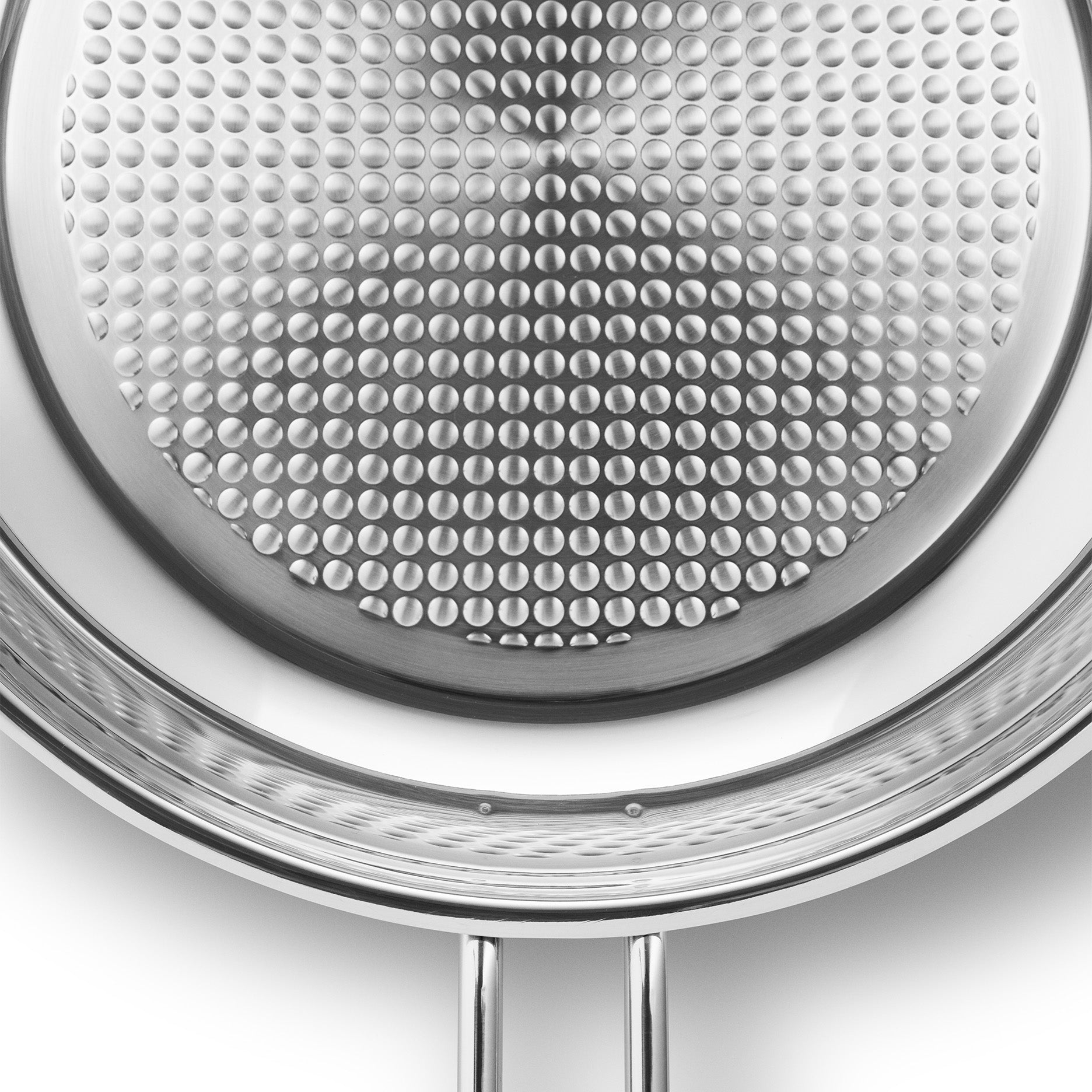 Stainless Steel stegepande Ø28 cm honeycomb