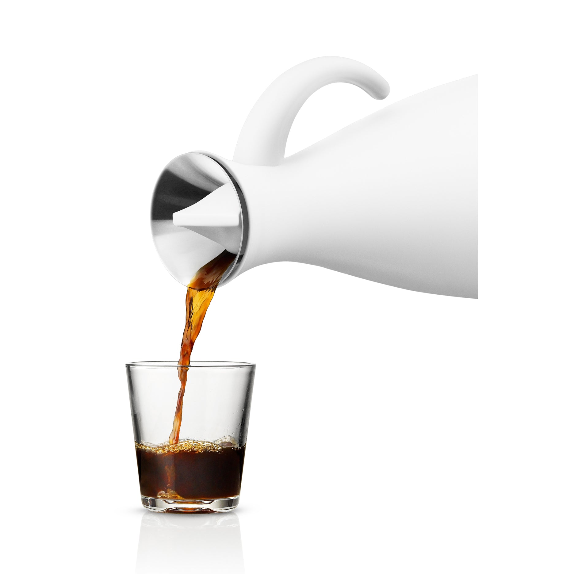 Termokande 1 L mat hvid