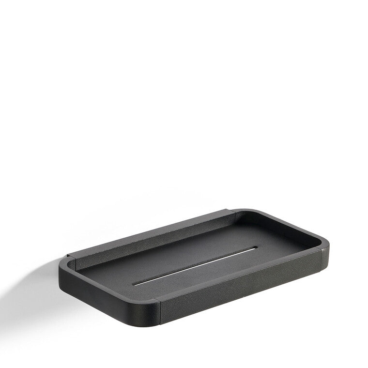 Rim brusehylde 22x11x2 cm sort