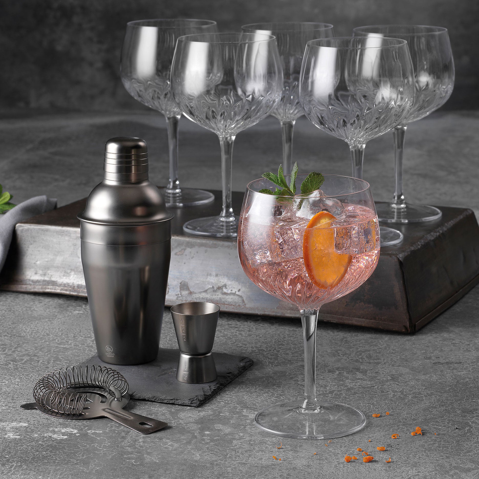 Mixology spansk gin & tonic glas 4 stk