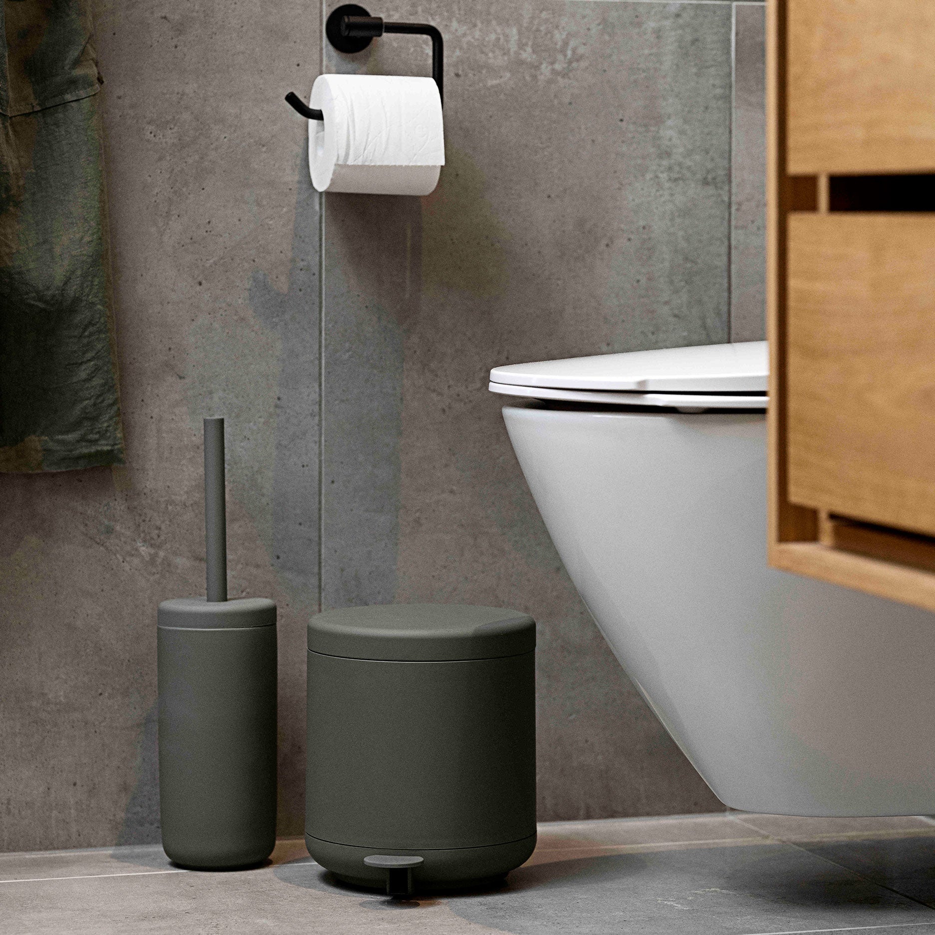 Ume pedalspand olive green