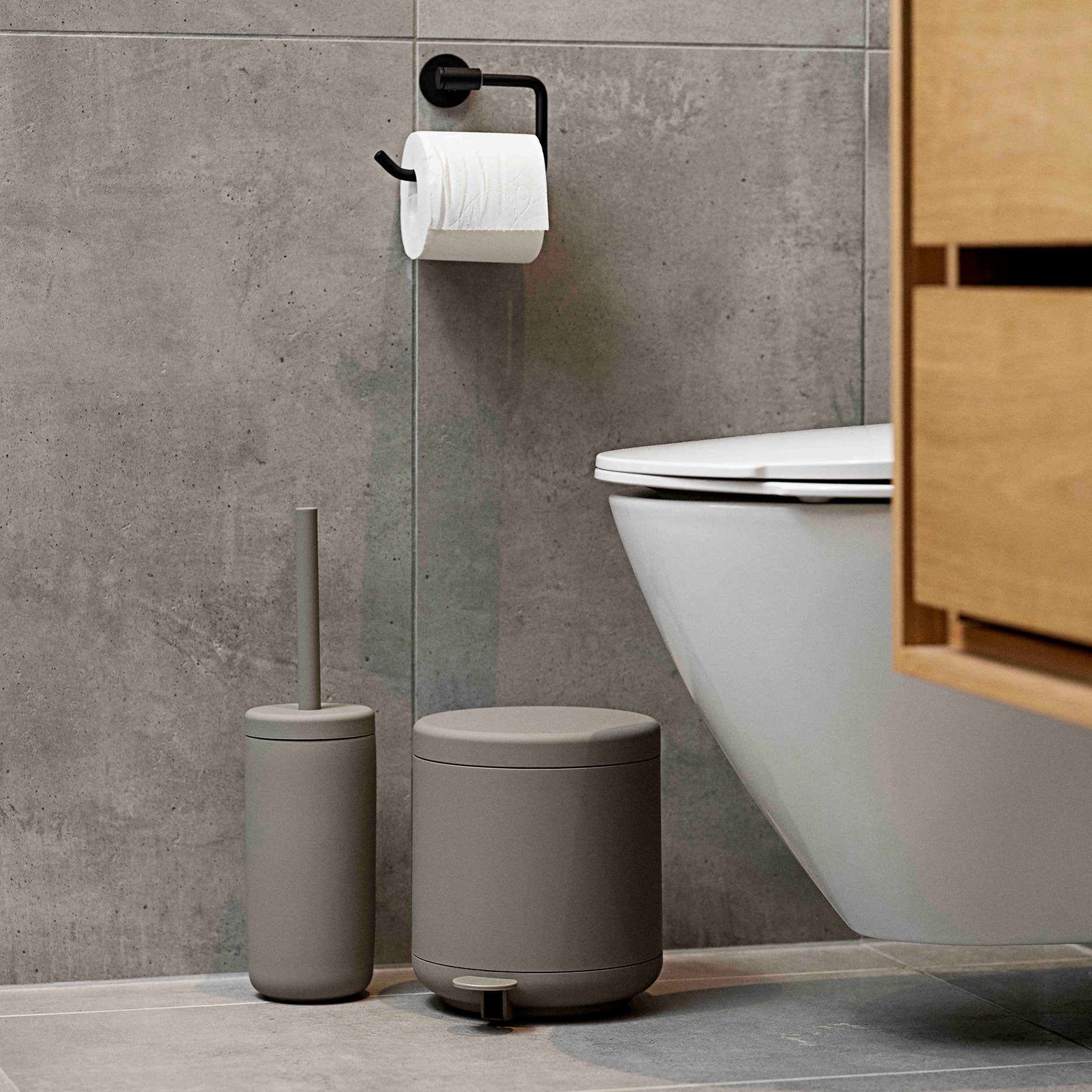 Ume pedalspand 4 L taupe