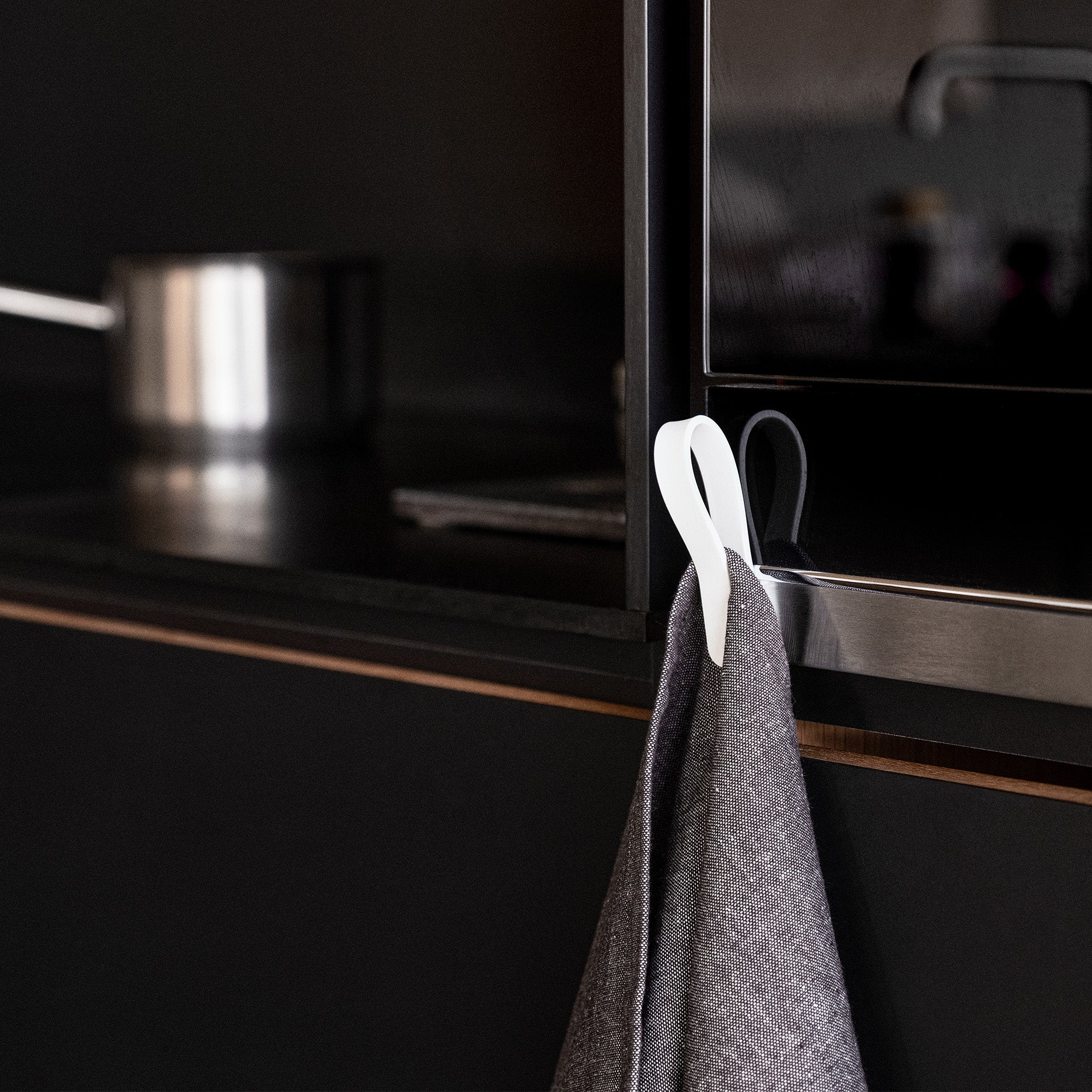 Loop håndklædestrop magnet 2 stk hvid