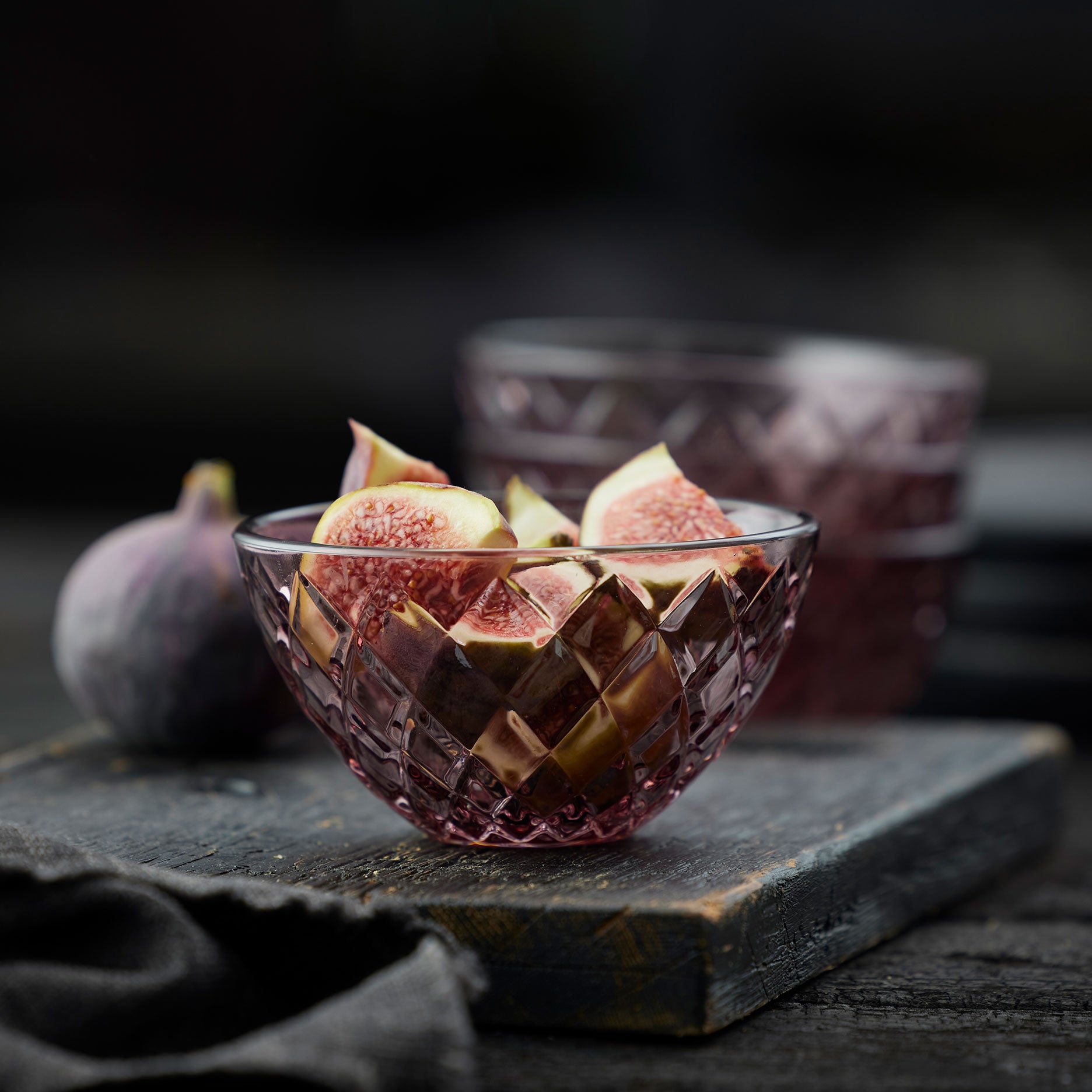 Sorrento skål 4 stk. pink