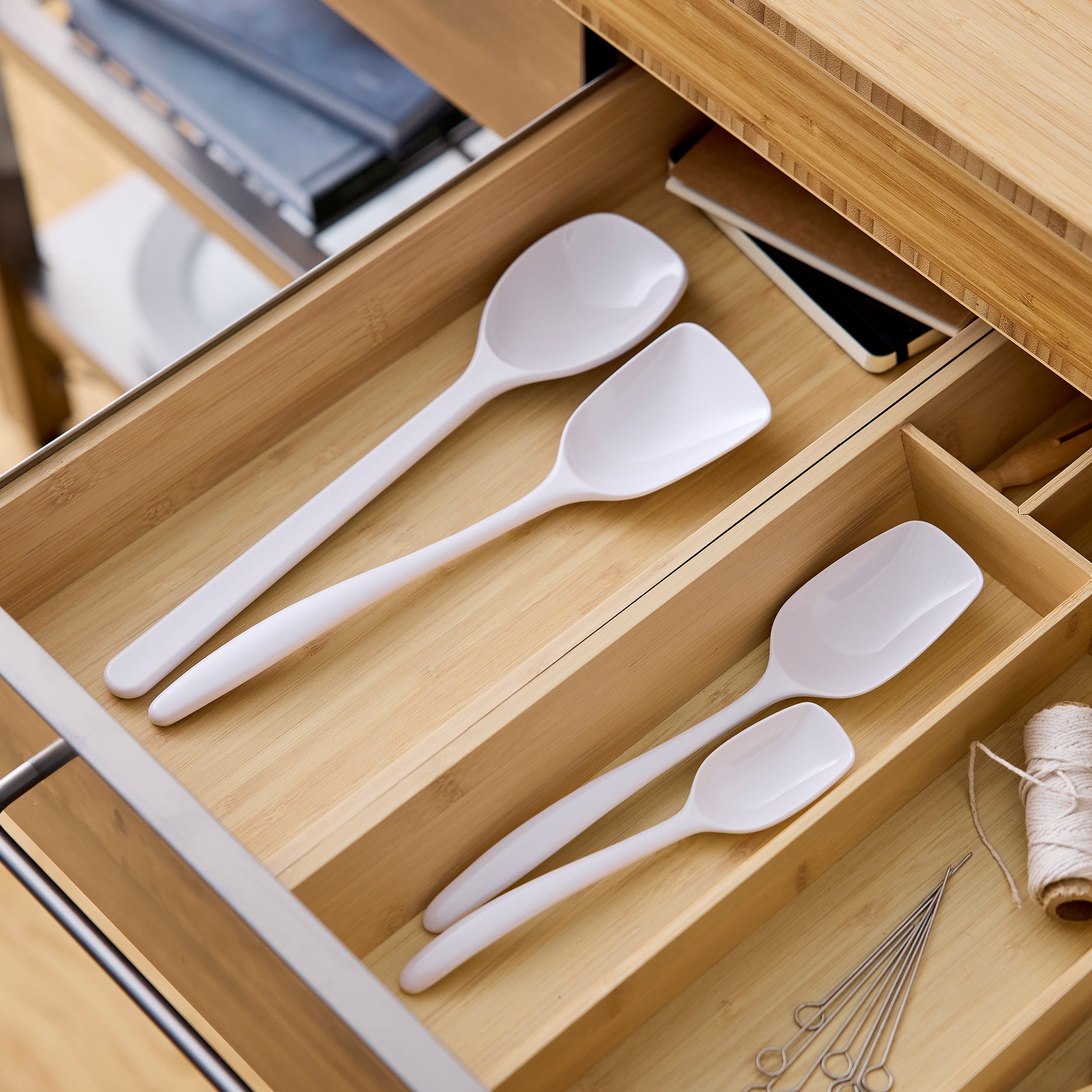 NEW Classic grydeskesæt 4 dele hvid