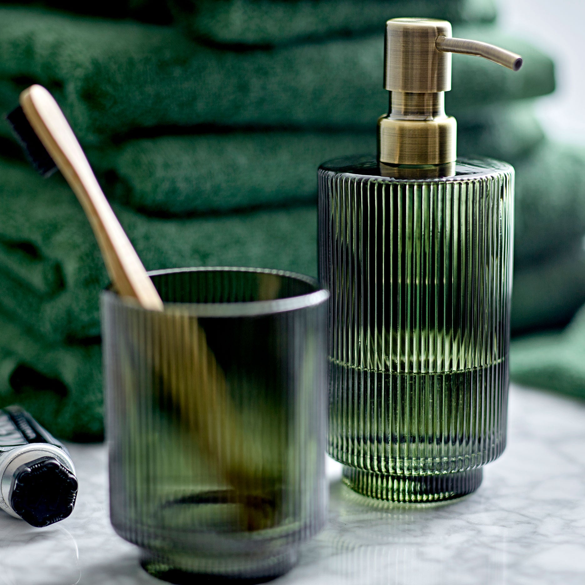 Clarity sæbedispenser mørk grøn