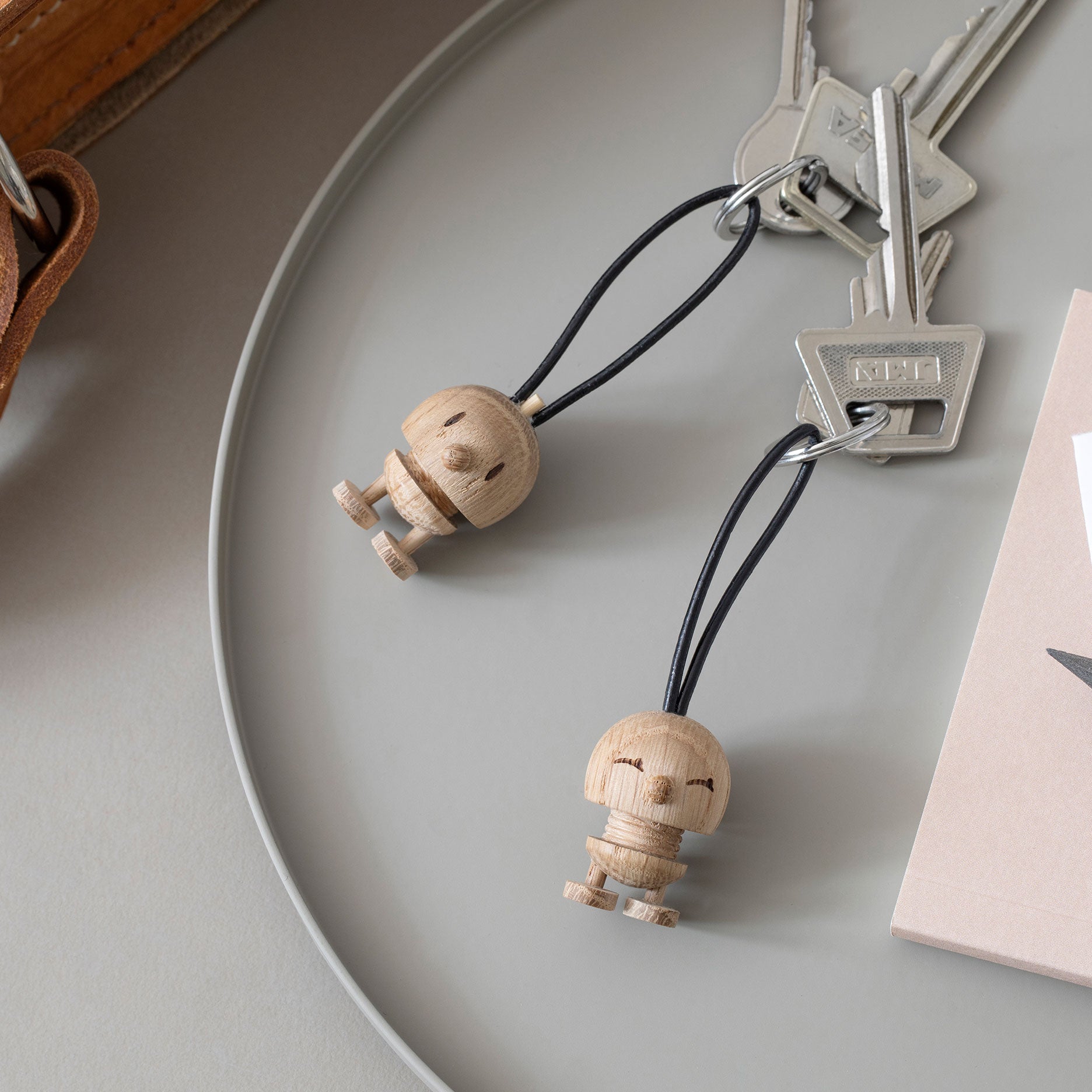 Bumble nøglering egetræ