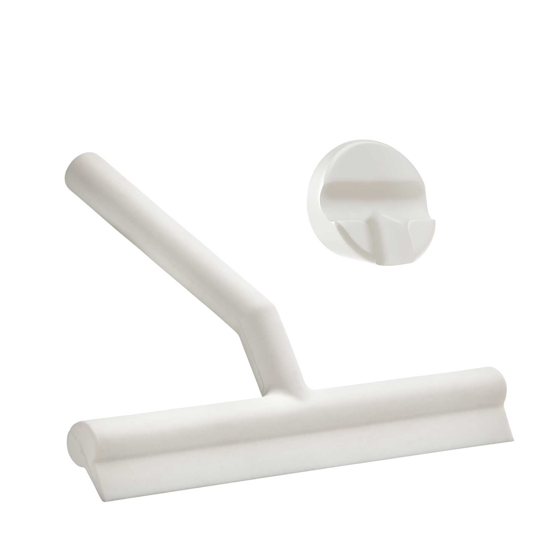 Skraber m/holder white